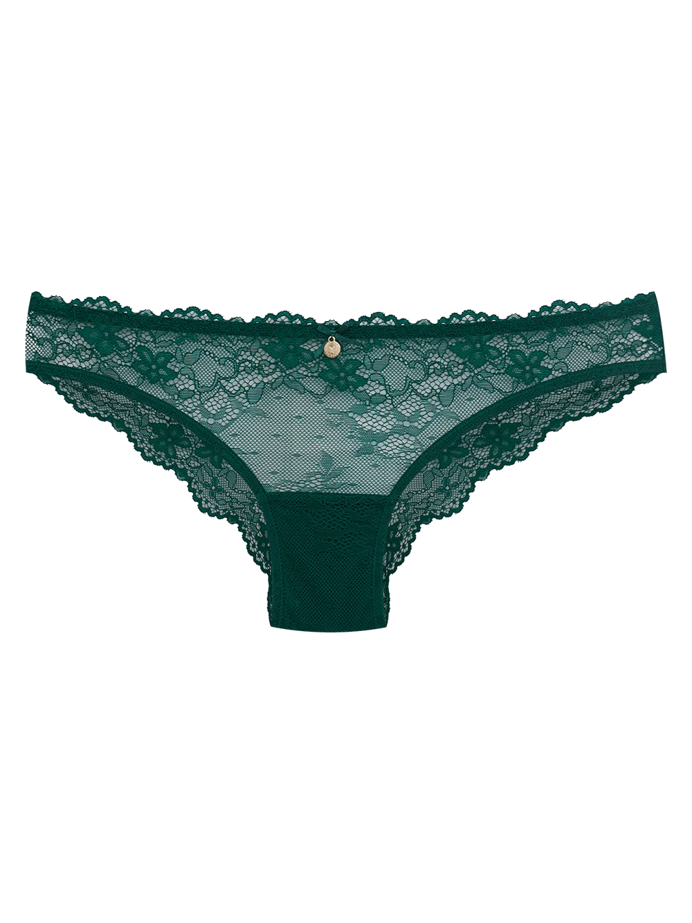Calcinha Biquíni Renda Première Verde Evergreen