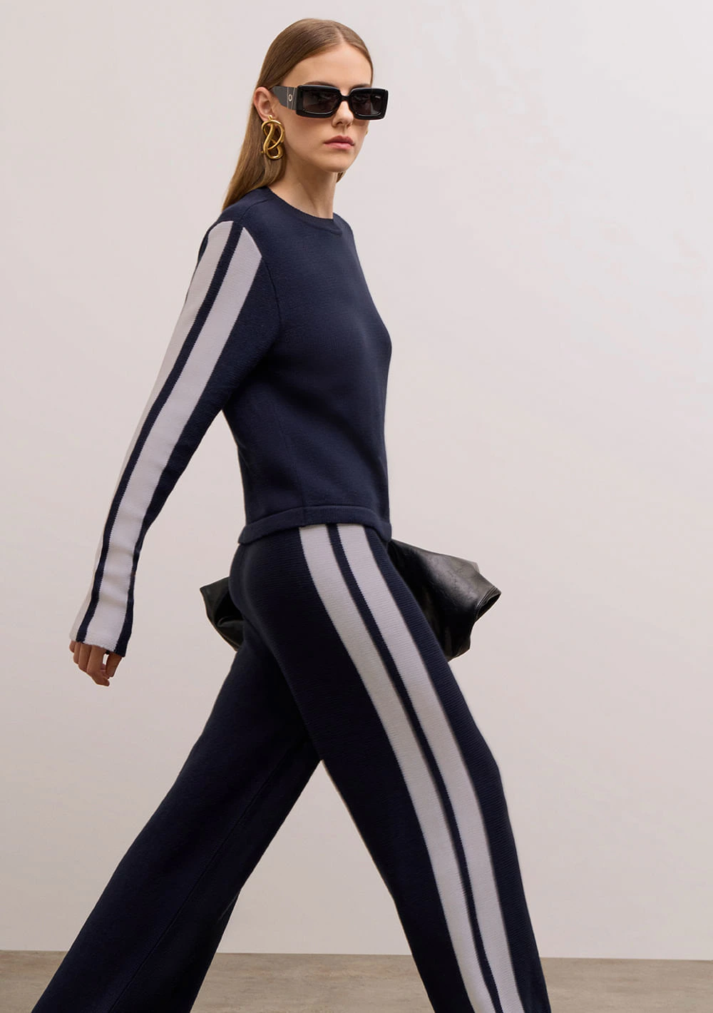 Calça Iódice Reta Alta Azul