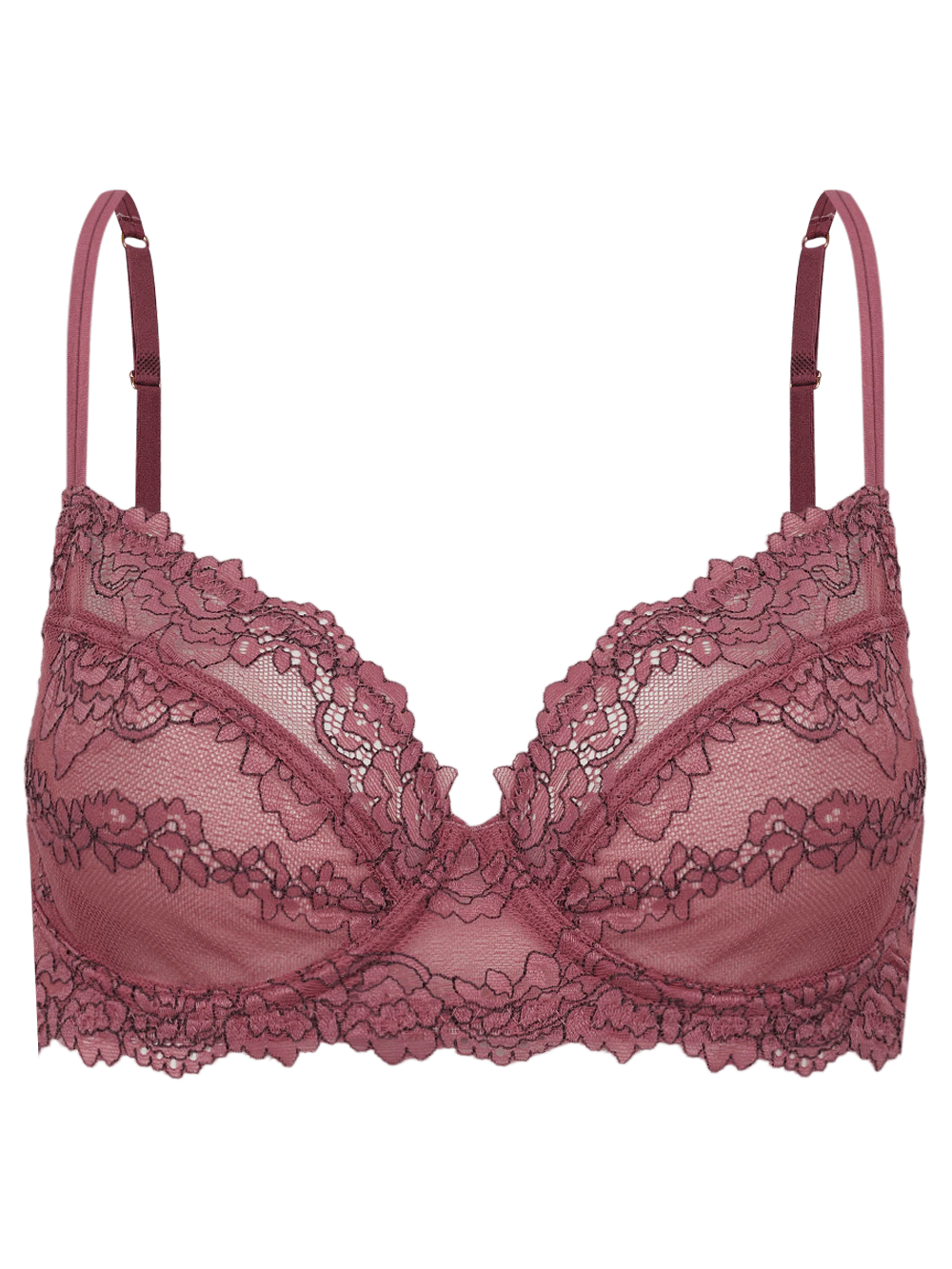 Sutiã Underwire Cobertura Total Renda Signature Première Rosa Make