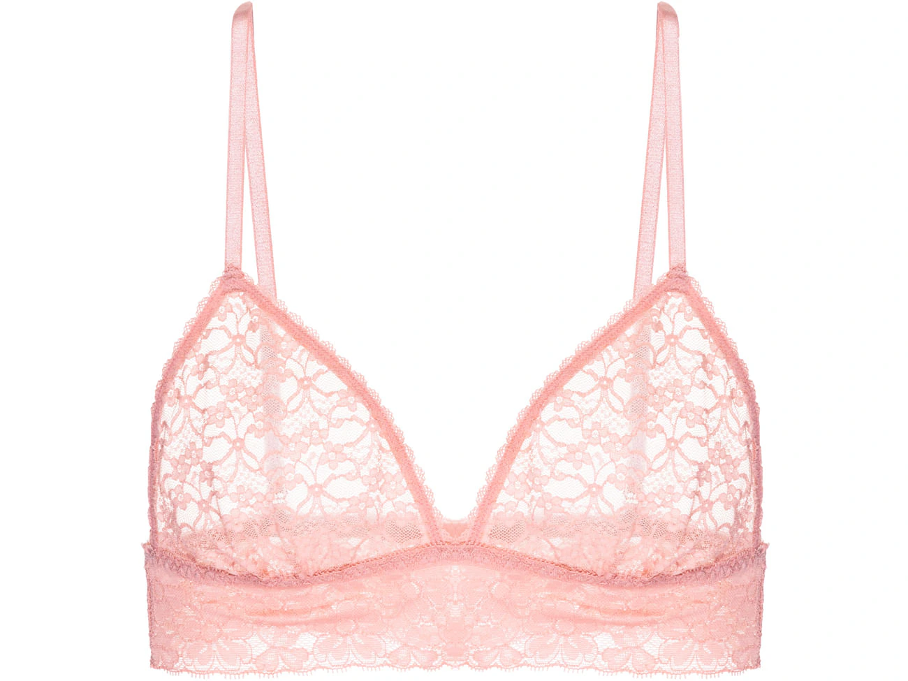 Sutiã Triângulo Renda Sweet Lace Rosa