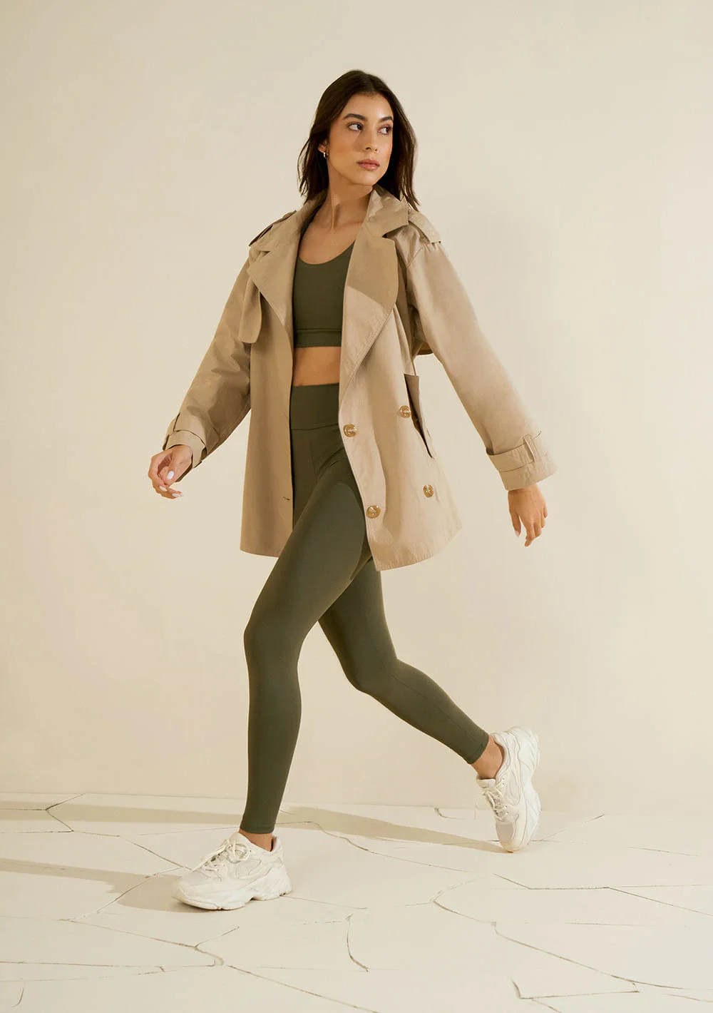 Calça Morena Rosa Legging Alta Verde