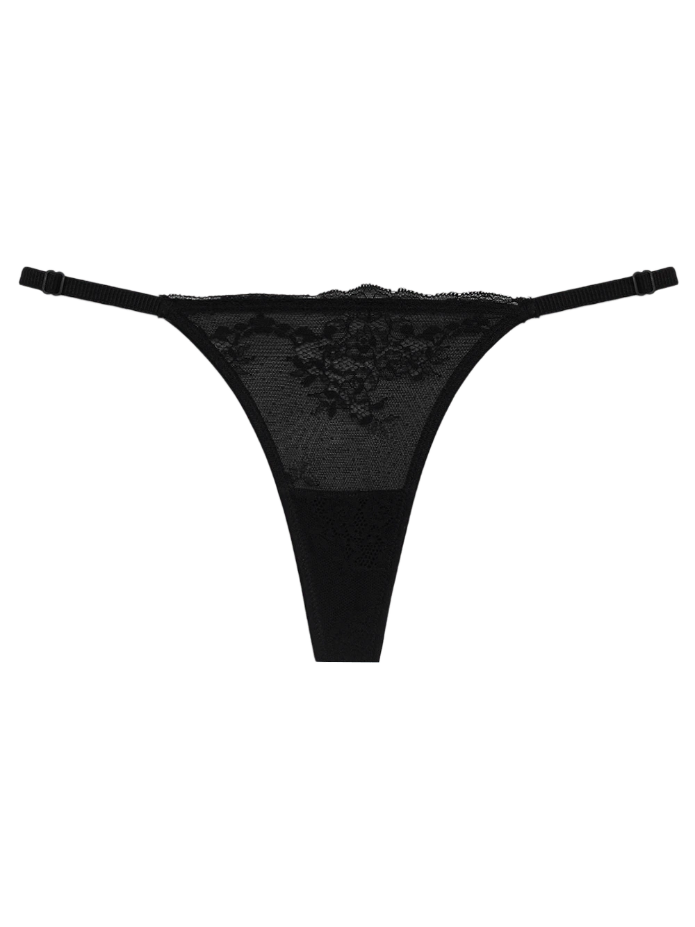 Calcinha Fio String Renda Etherea Preto