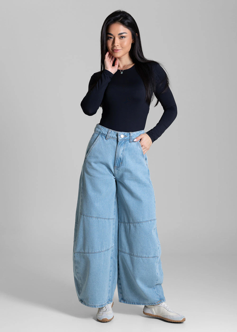 Calça Jeans Sawary Balloon Petit - 283945 AZUL