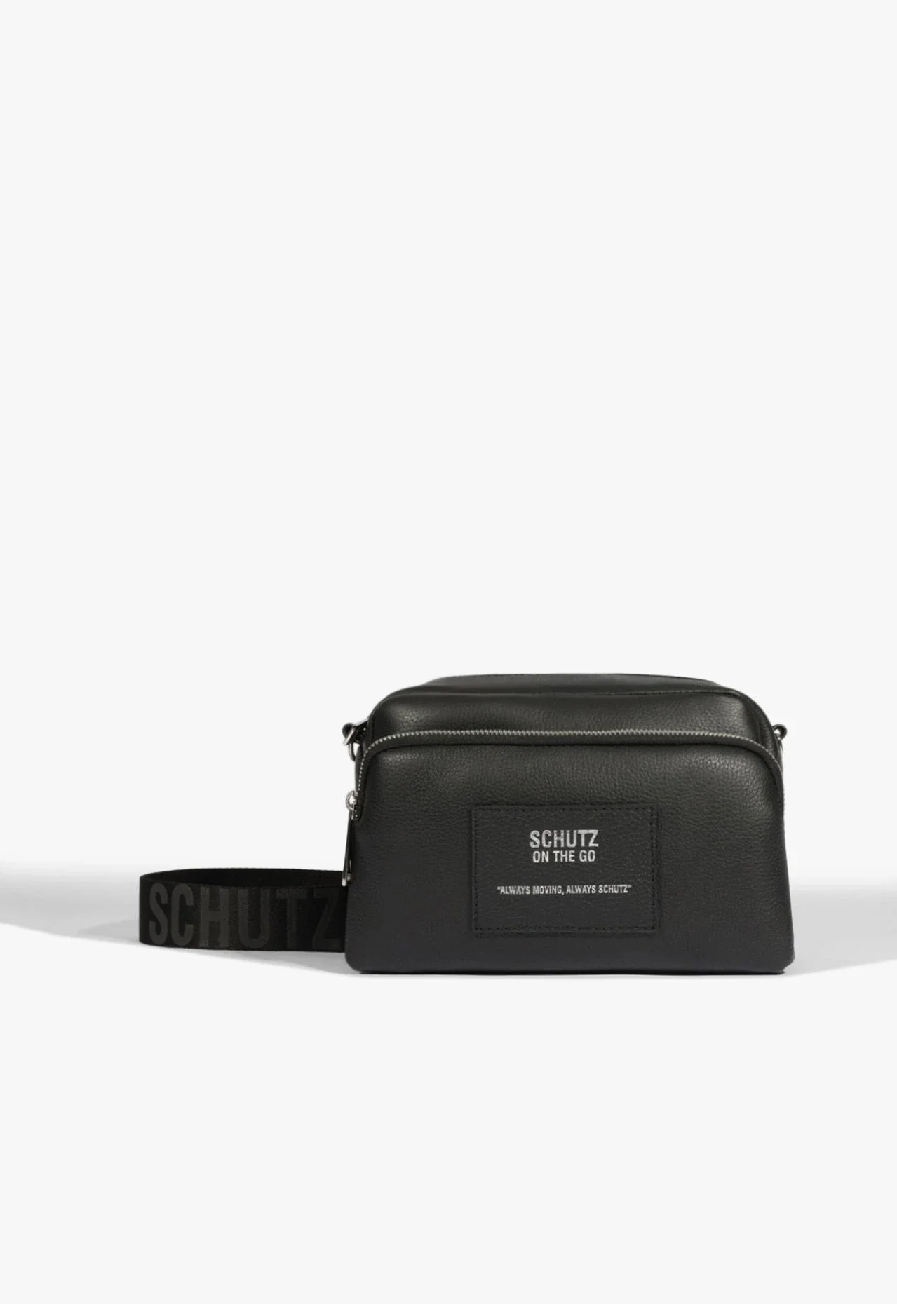 Bolsa Tiracolo Crossbody Journey Pequena Couro Preta