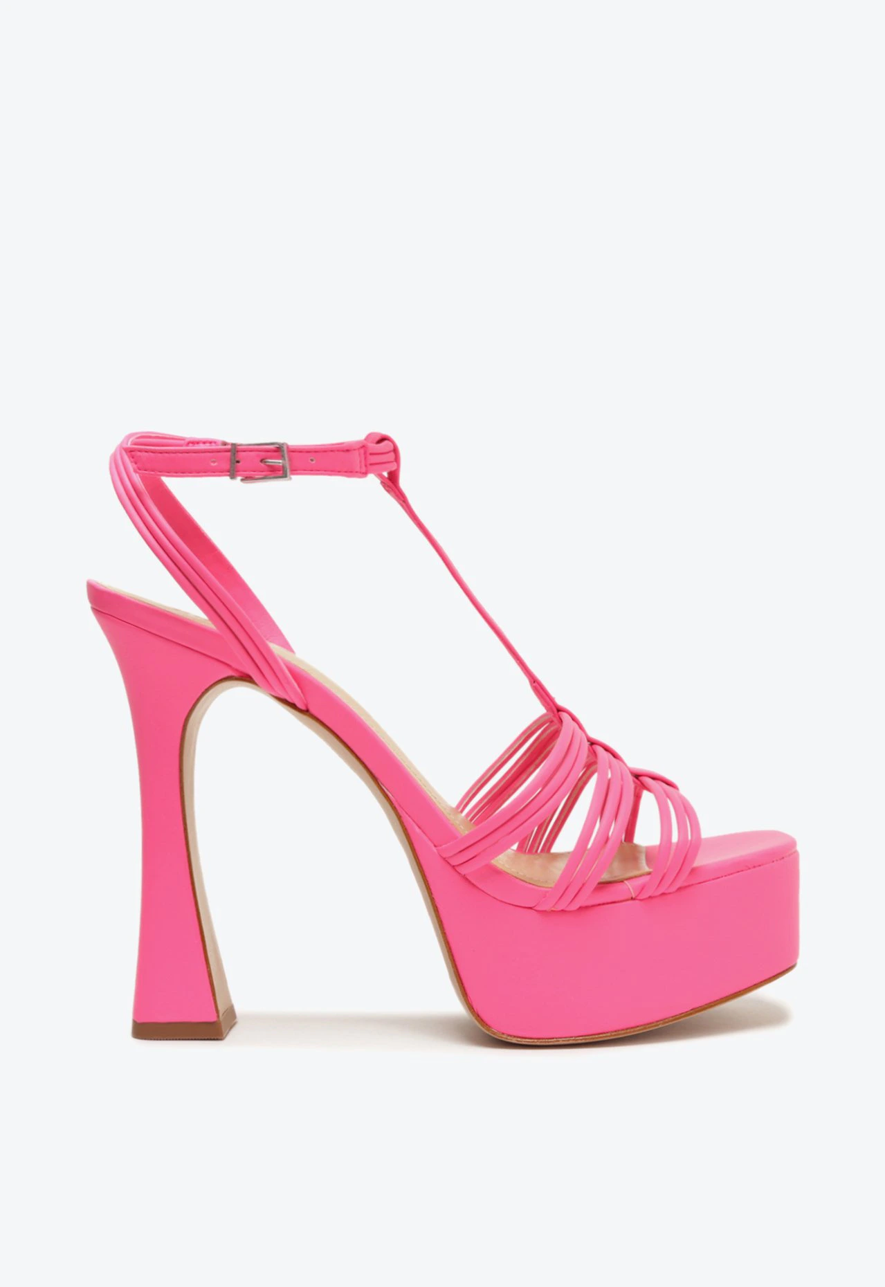 Sandália Plataforma Meia Pata Rosa