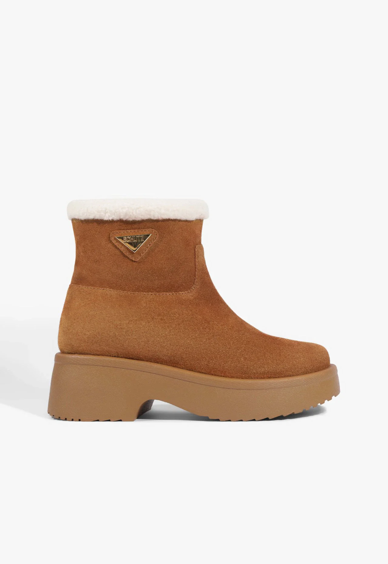 Bota Ivy Bico Redondo Marrom