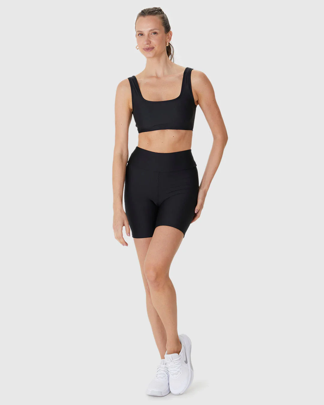 Shorts Esportivo Feminino Básico Em Malha Com Proteção UV50+ Malwee Active