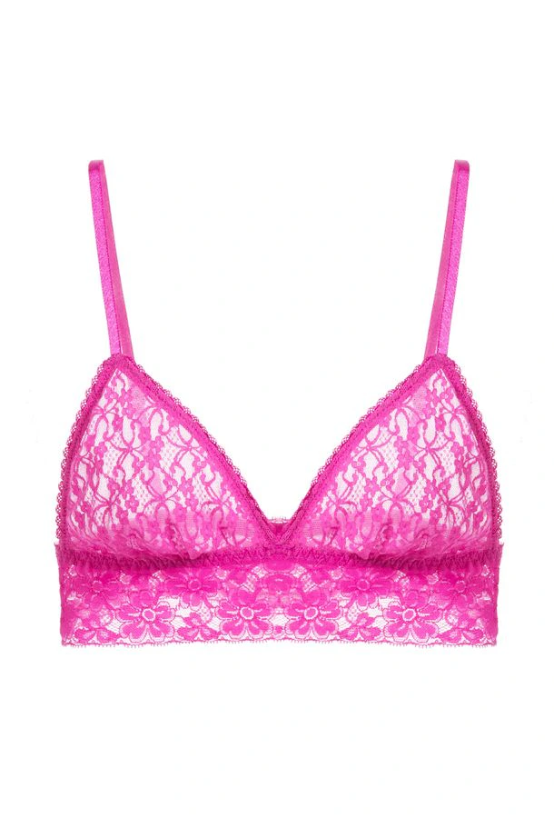 Sutiã Triângulo Renda Sweet Lace Rosa Violetinha