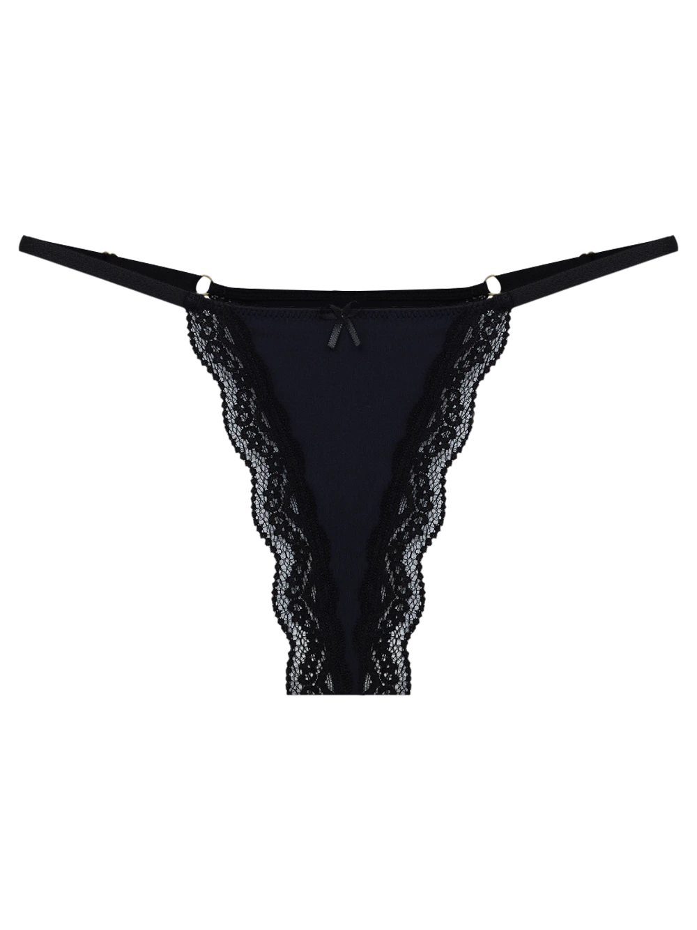 Calcinha Fio String Microfibra Pop Colors Preto