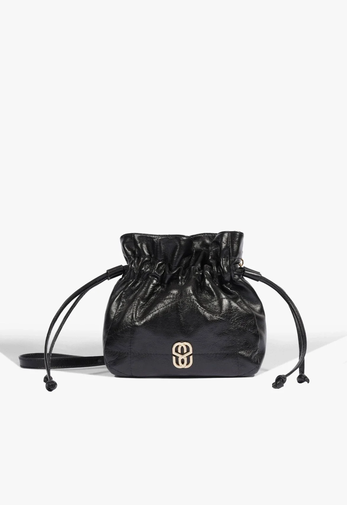 Bolsa Tiracolo Crossbody Steph Média Couro Preta