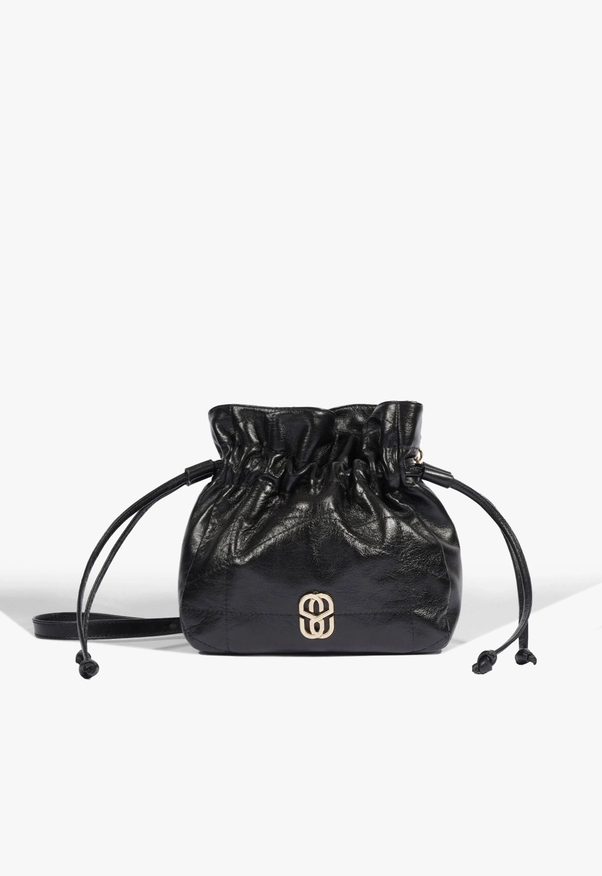 Bolsa Tiracolo Crossbody Steph Média Couro Preta