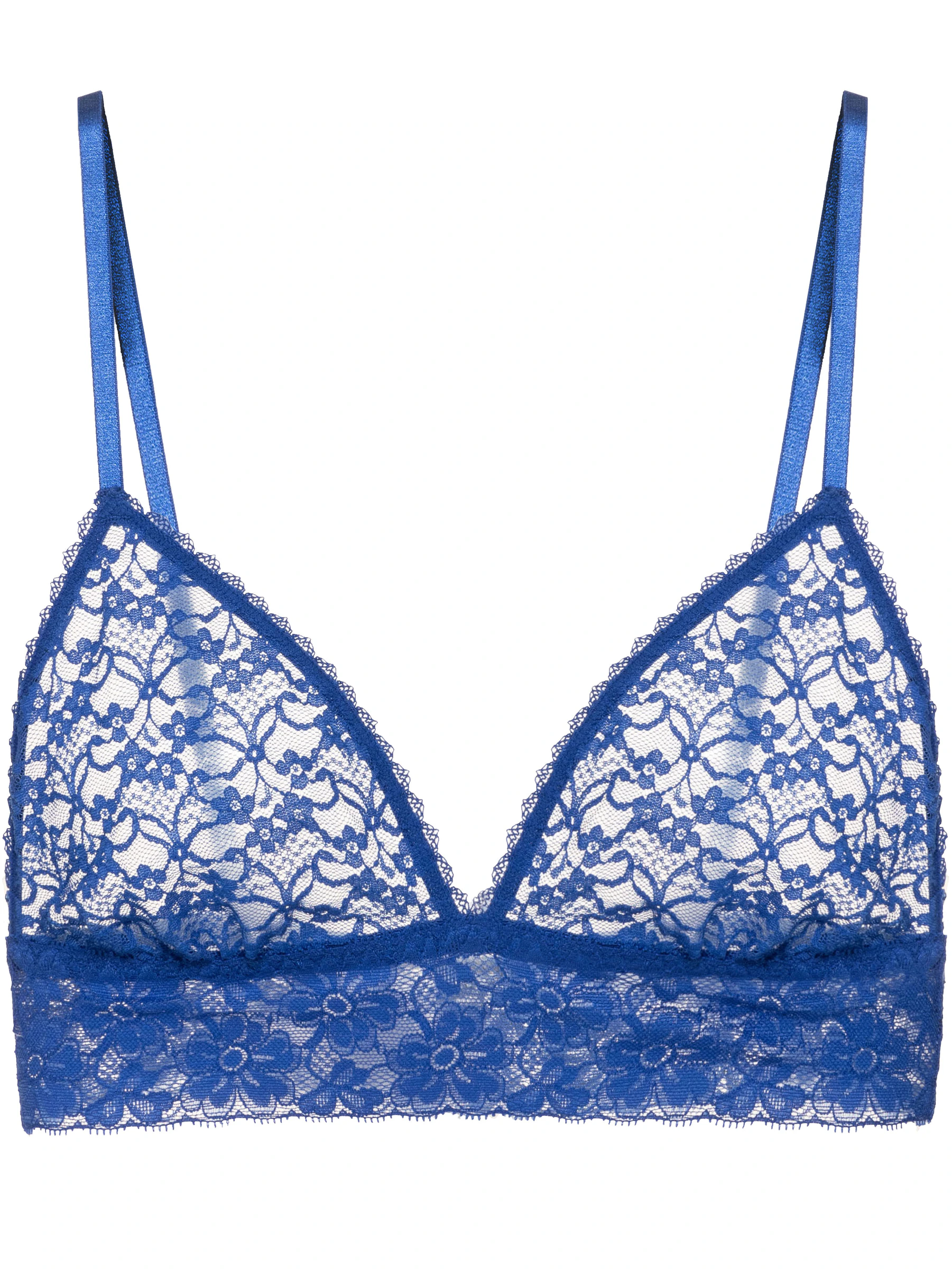 Sutiã Triângulo Renda Sweet Lace Azul Medio
