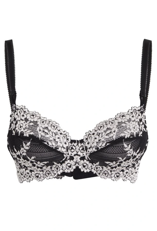 Sutiã Cobertura Total Renda Embrace Lace Wacoal Preto