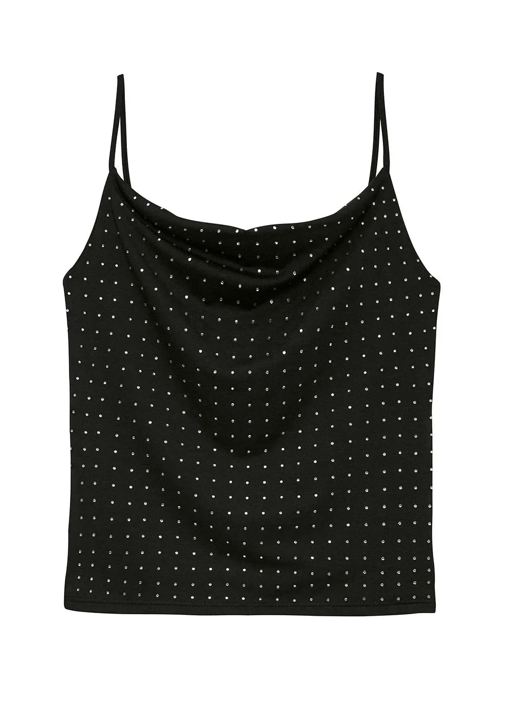 Enfim - Blusa Slim com Strass Preto