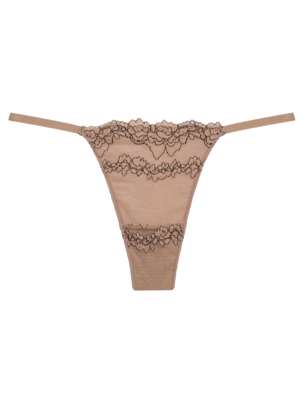 Calcinha Fio String Renda Samira Macadamia