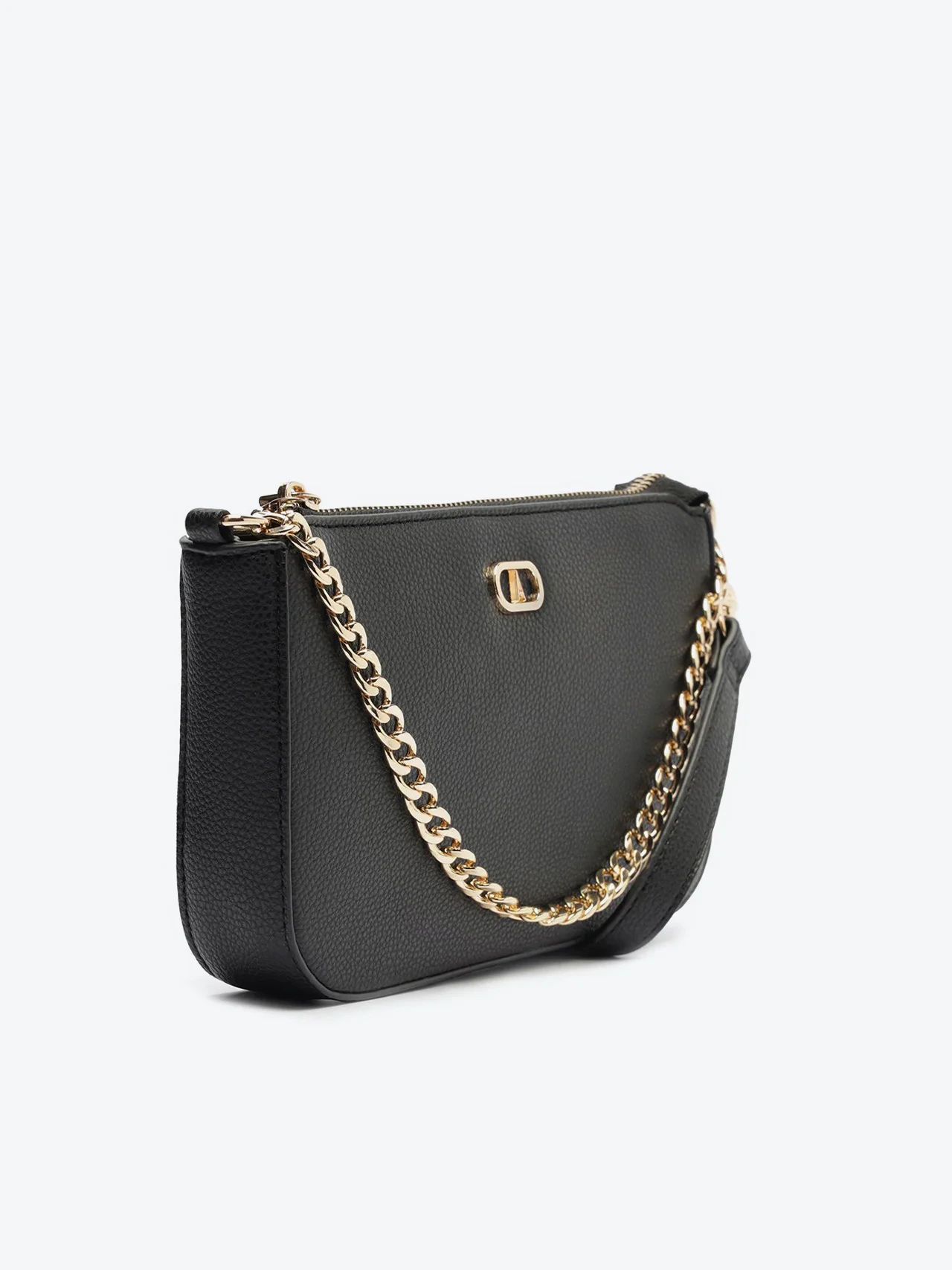 Bolsa Tiracolo Pequena Corrente Preta
