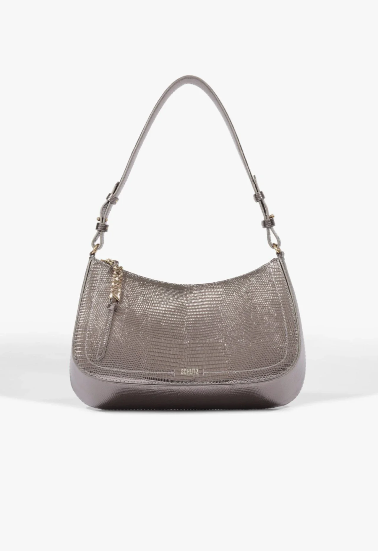 Bolsa Shoulder Tina Média Prata