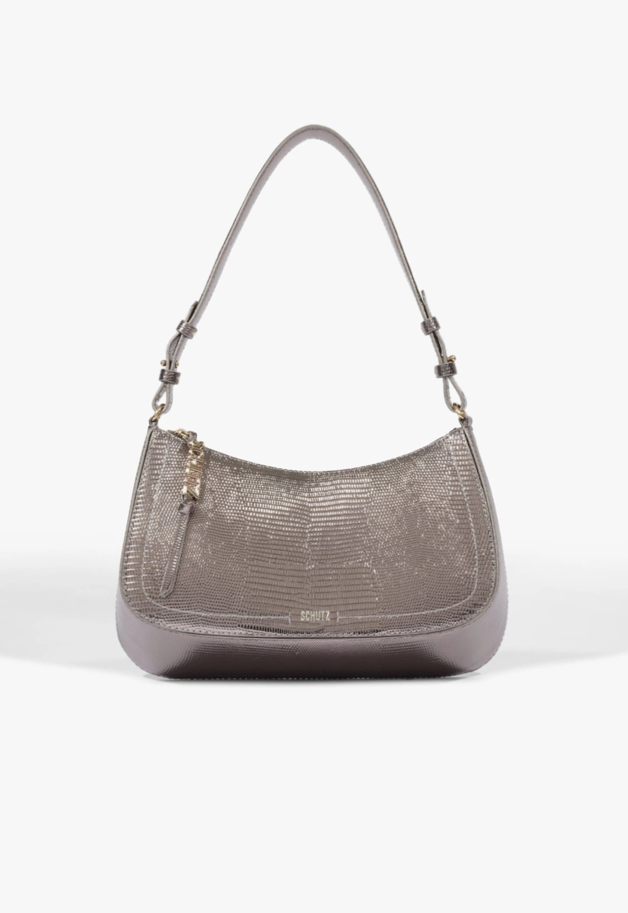 Bolsa Shoulder Tina Média Prata