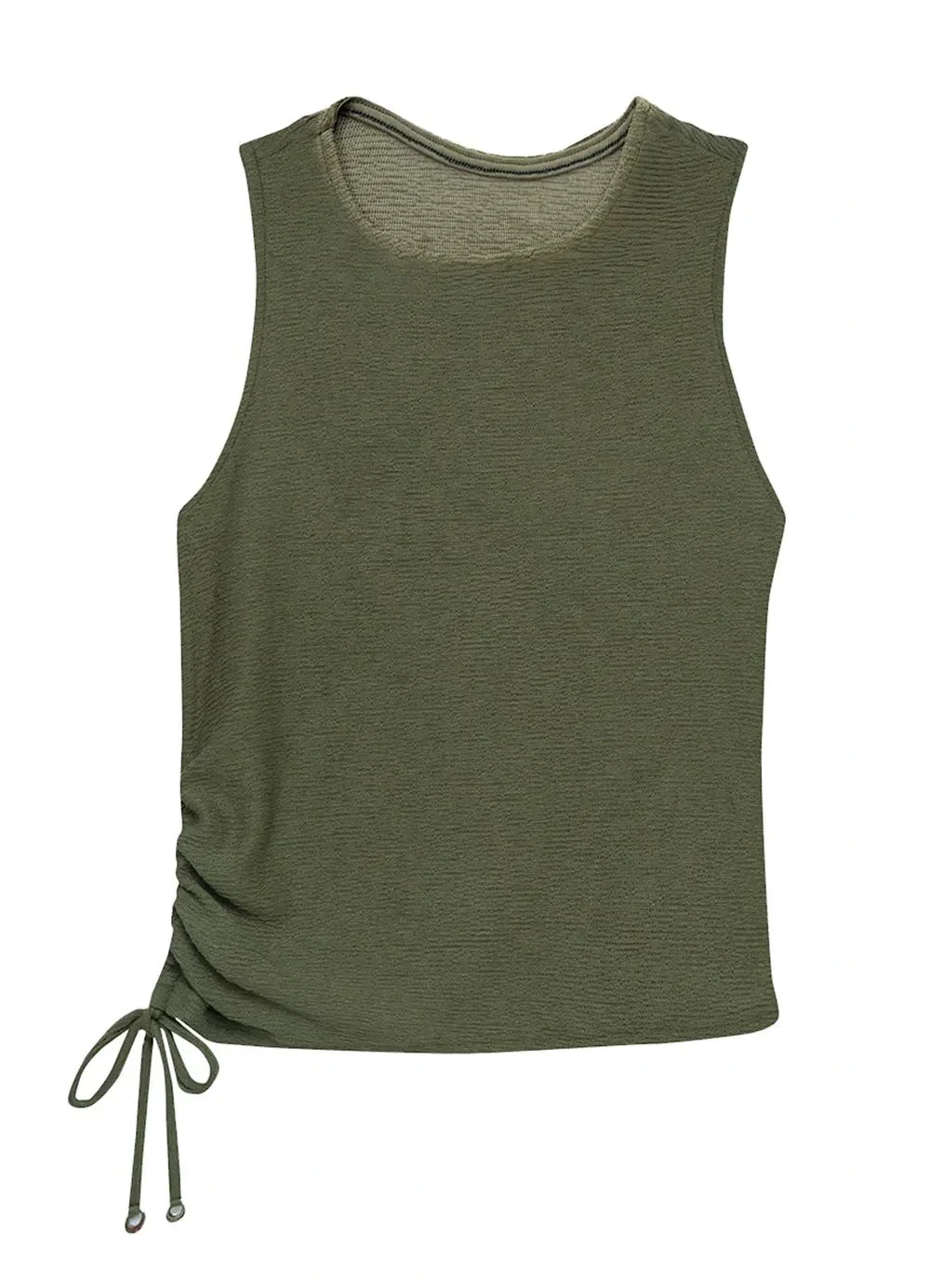 Enfim - Blusa Justa Texturizada Verde Militar