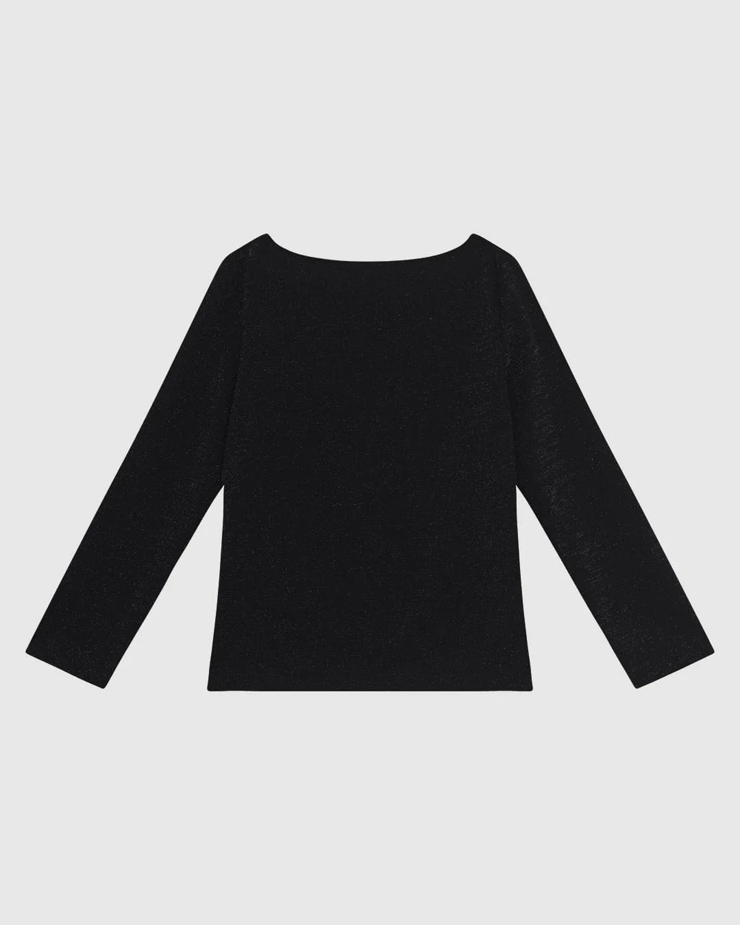 Blusa Justa Feminina Decote Canoa Manga 7/8 Em Malha Crepe Lurex - ENFIM