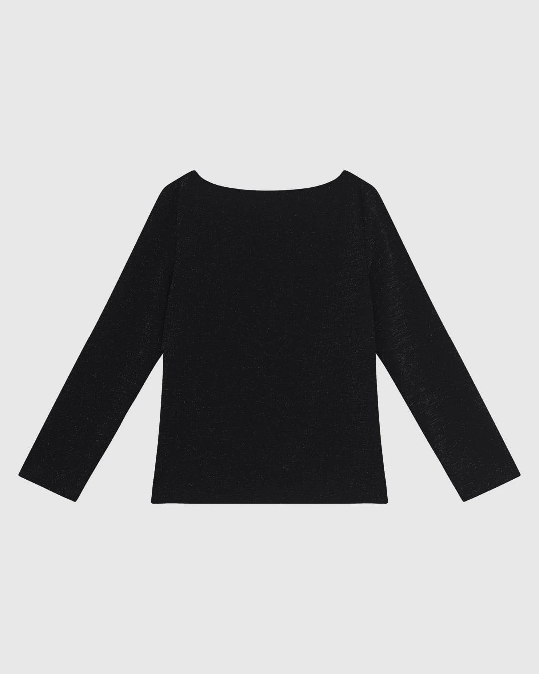 Blusa Justa Feminina Decote Canoa Manga 7/8 Em Malha Crepe Lurex - ENFIM