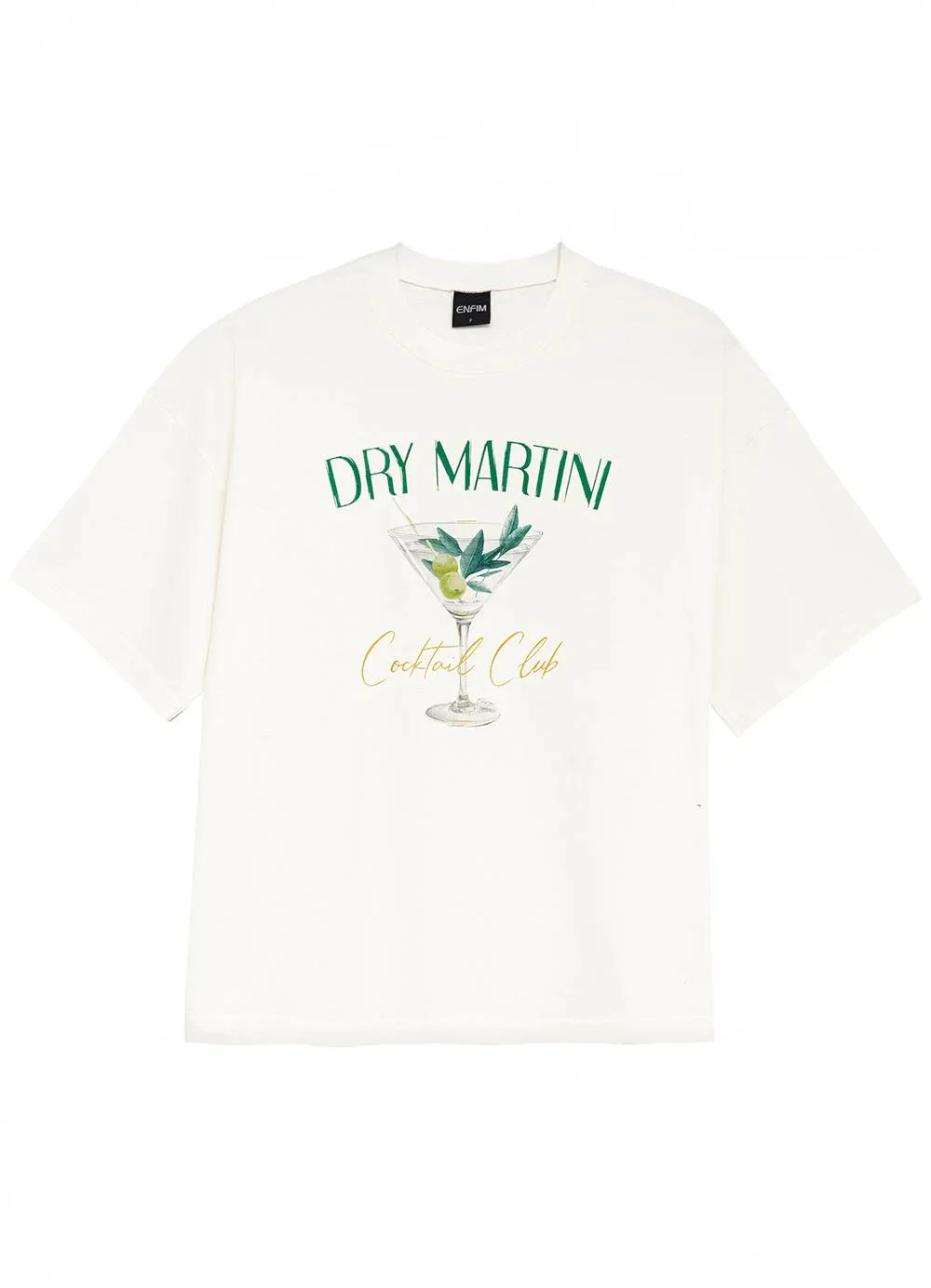 Enfim - Camiseta Dry Martini Ampla Branco