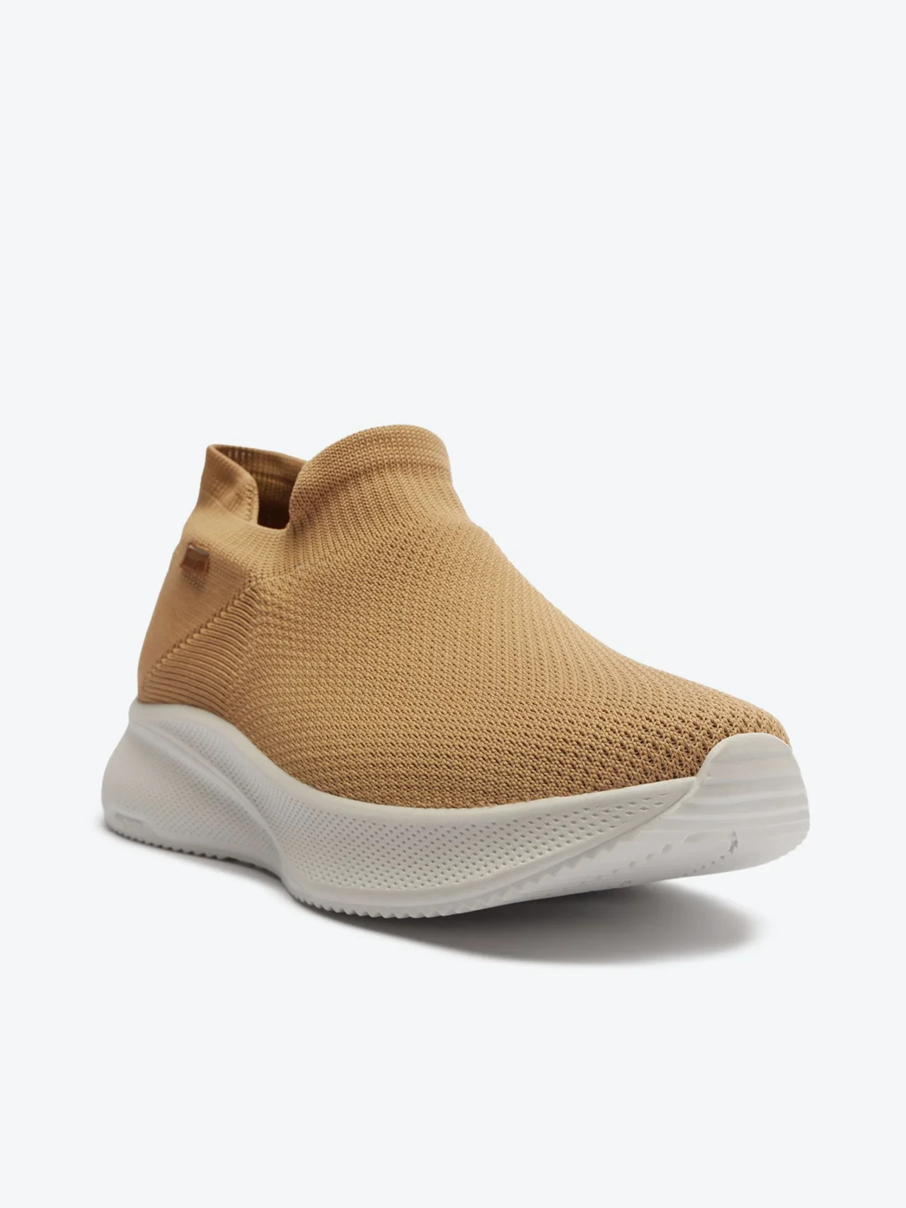 Tênis Slip On Knit Bege