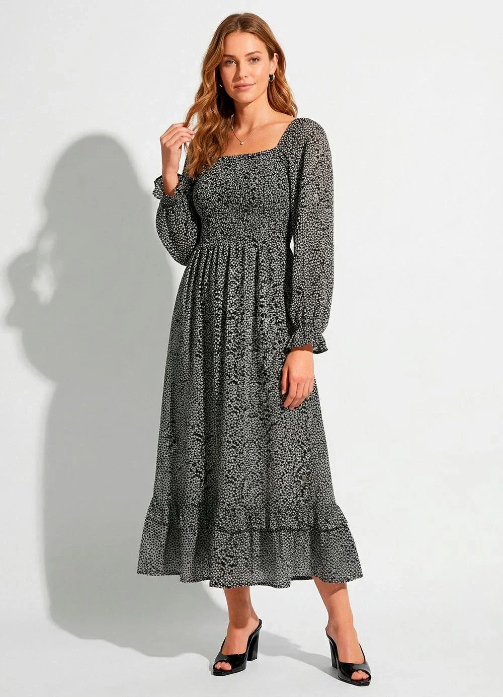 Quintess - Vestido Floral Liberty em Tecido de Poliéster