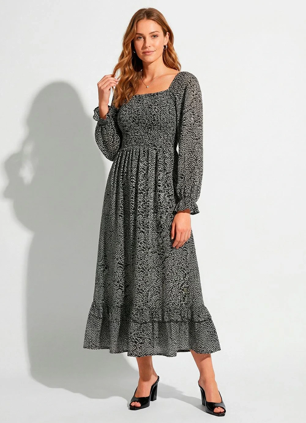 Quintess - Vestido Floral Liberty em Tecido de Poliéster