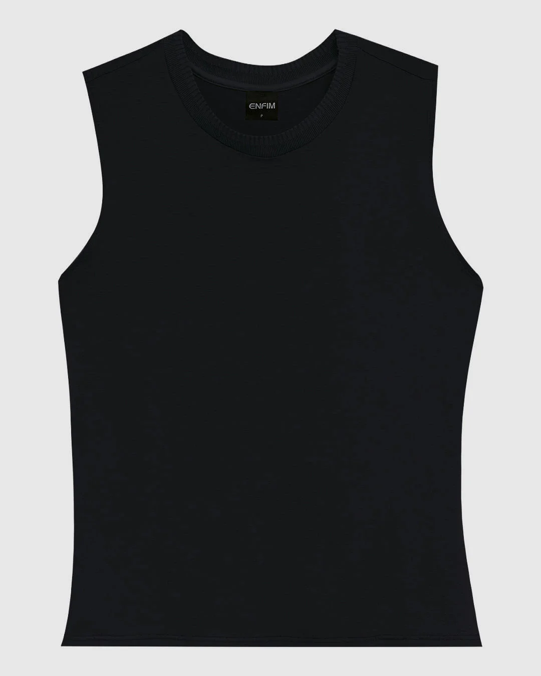Blusa Básica Feminina Decote Redondo Em Malha Viscose Stretch - ENFIM