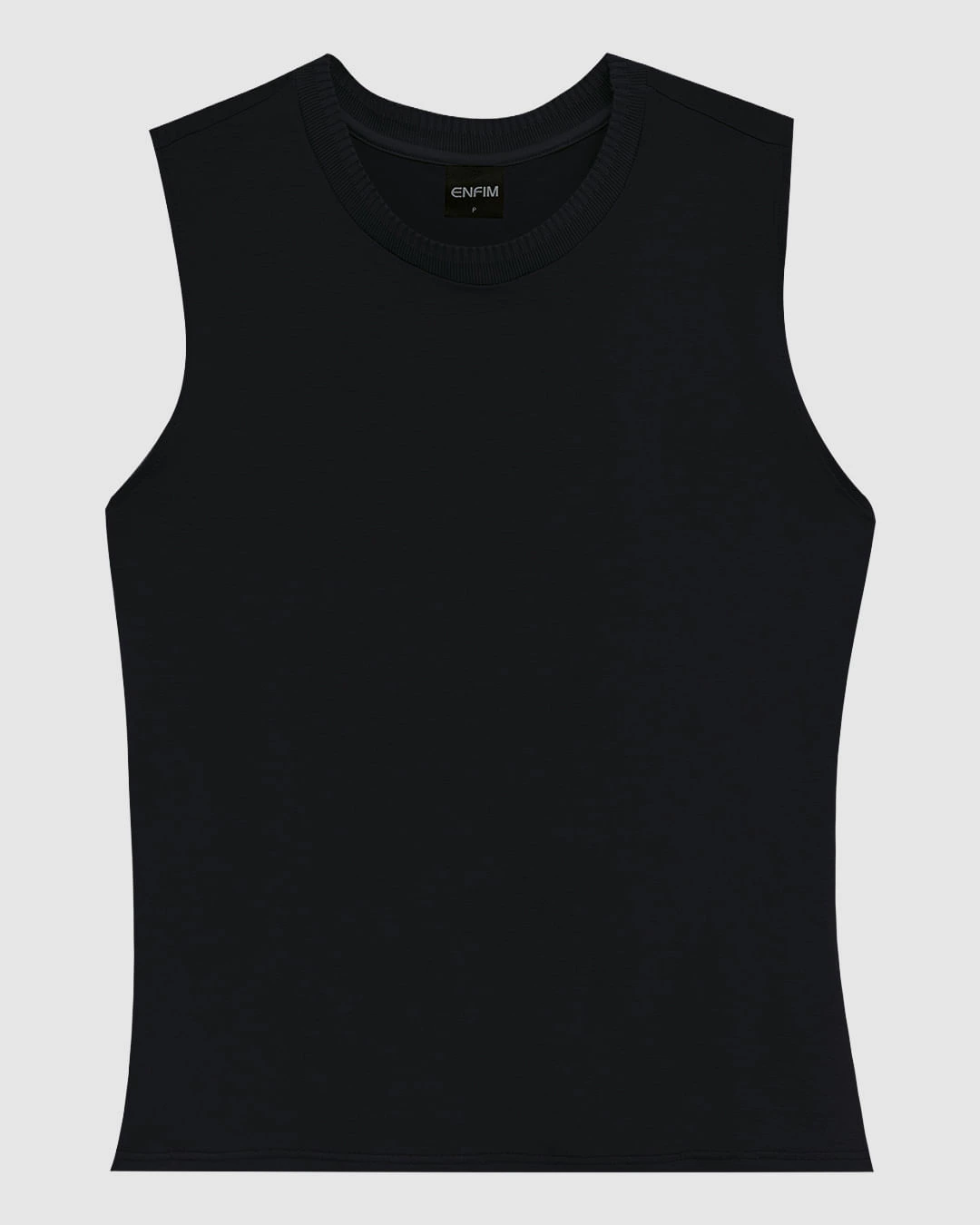 Blusa Básica Feminina Decote Redondo Em Malha Viscose Stretch - ENFIM