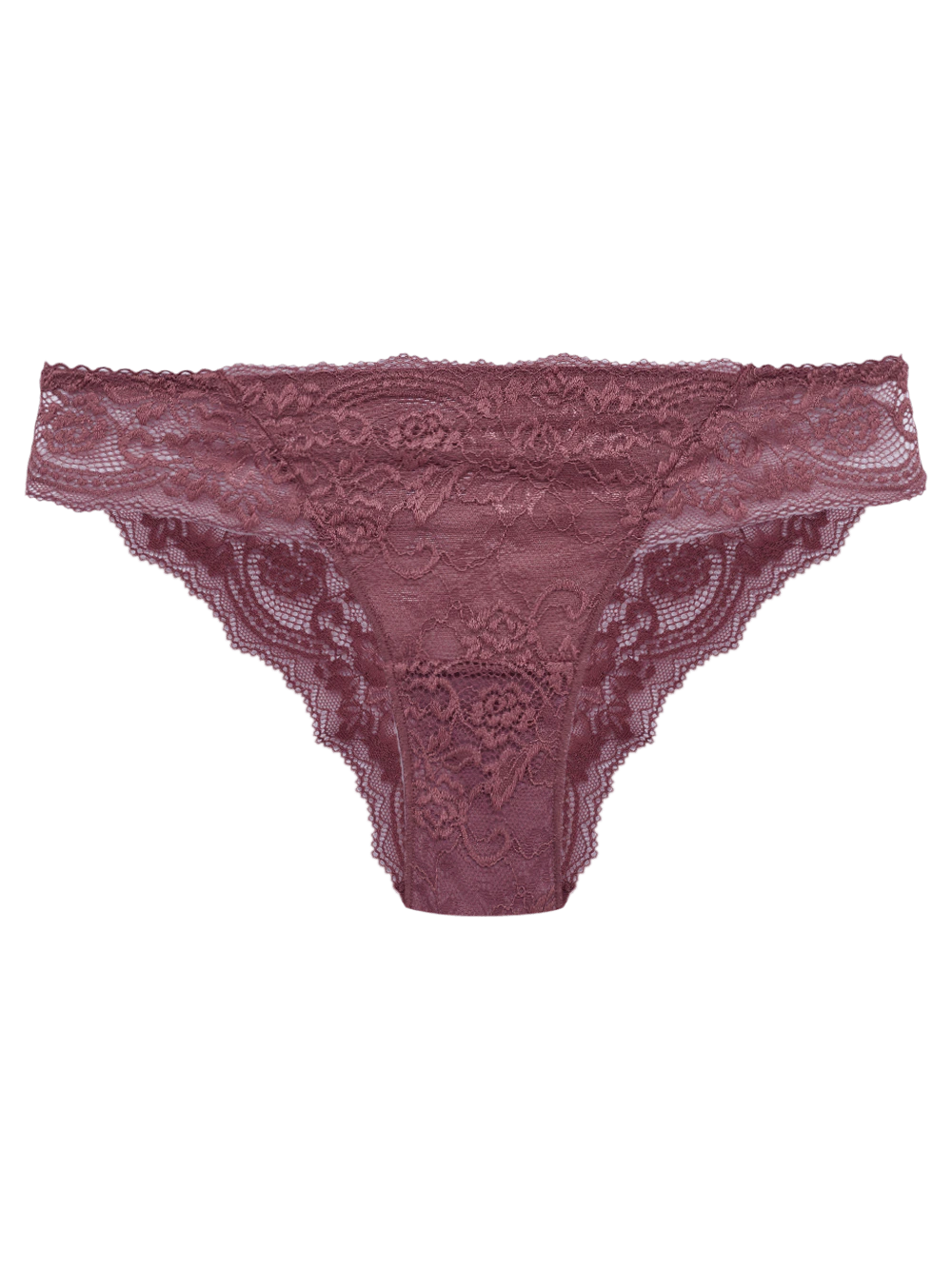 Calcinha Tanga Renda Anne Rosa Madeira