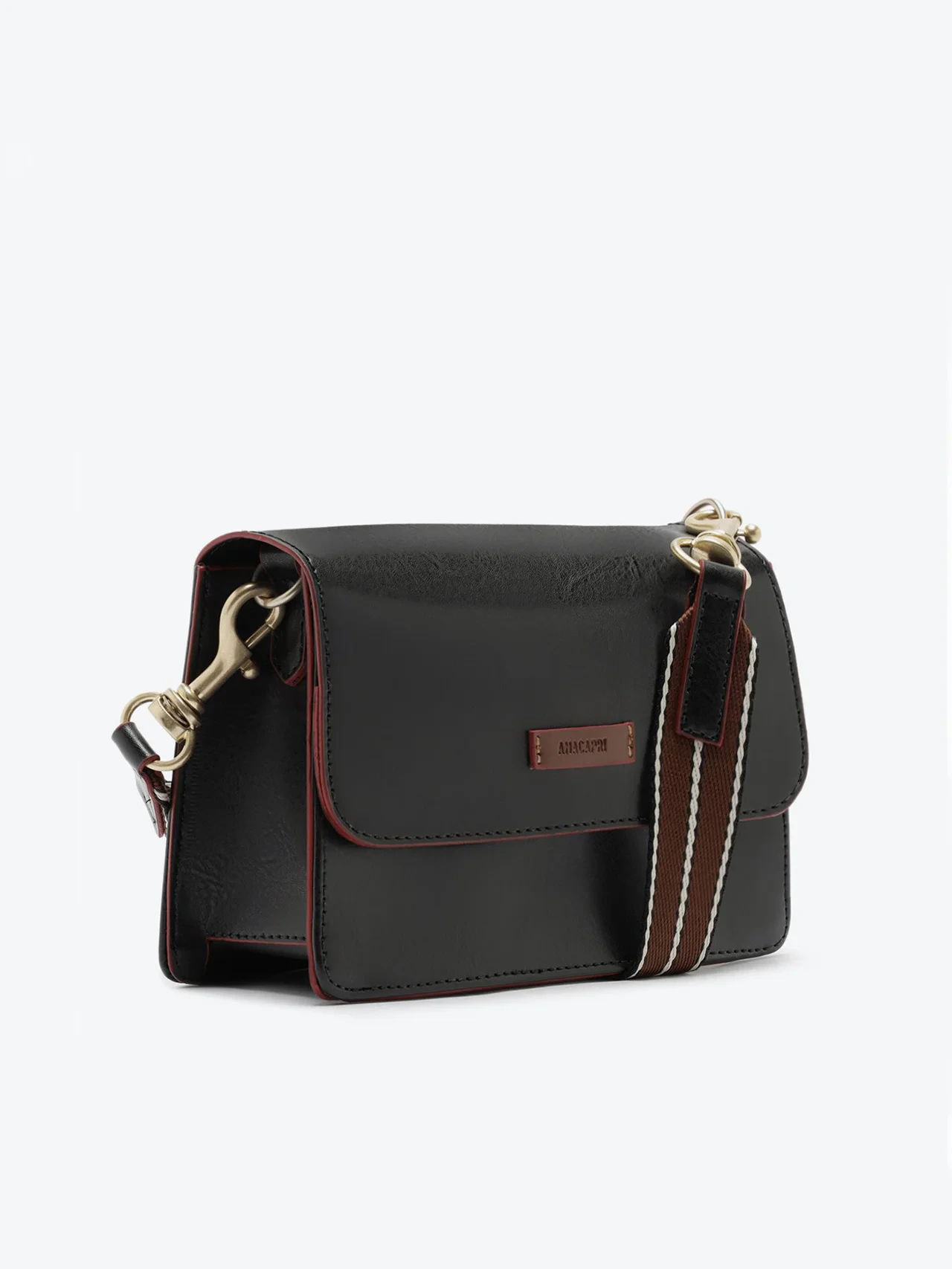 Bolsa Tiracolo Média Raven Preta