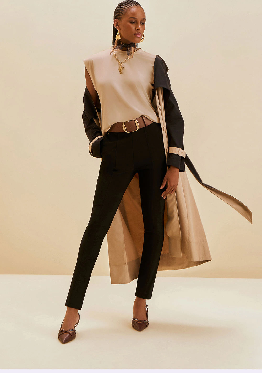Calça Morena Rosa Skinny Alta Preto