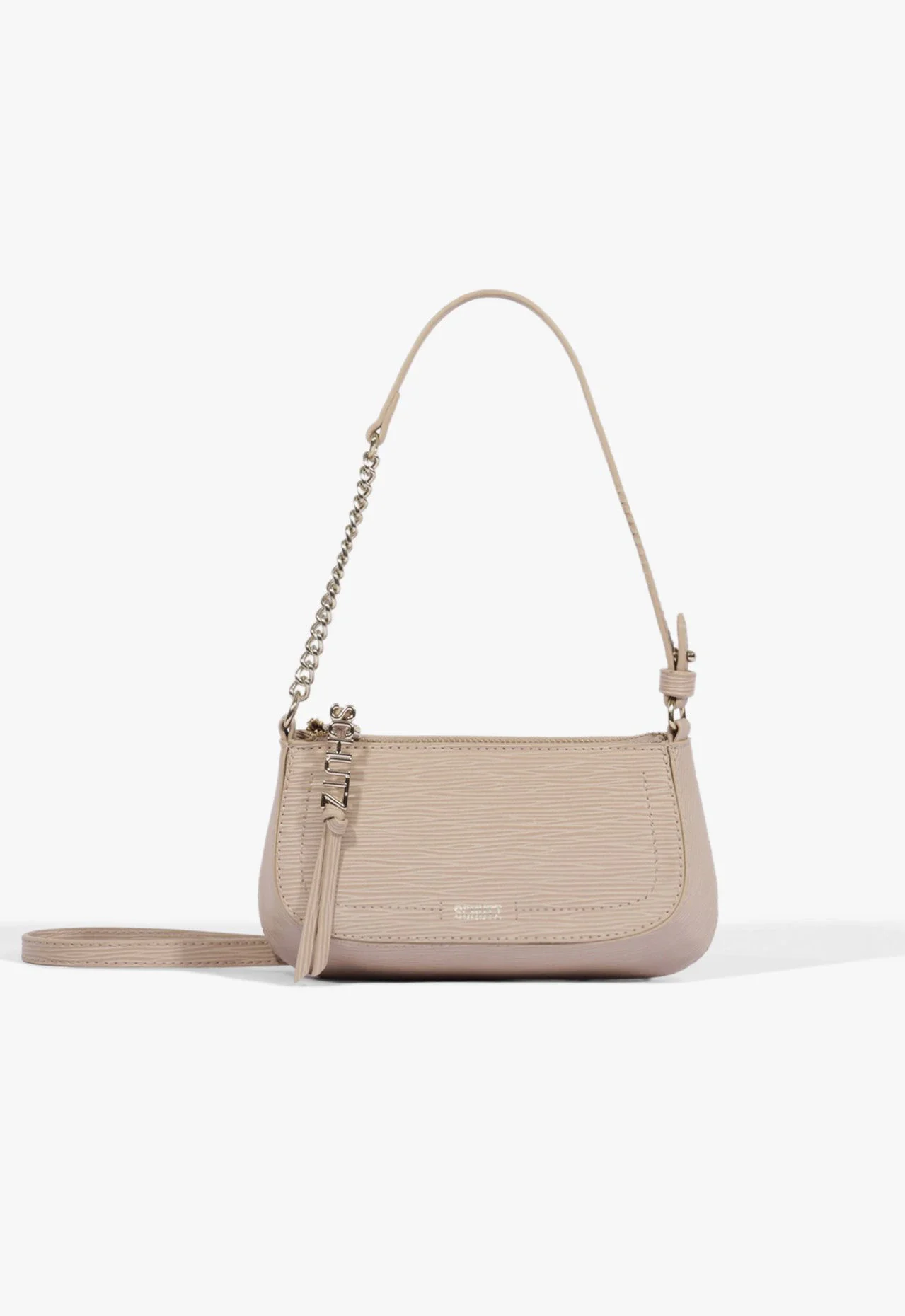 Bolsa Tiracolo Pequena Tina Bege Areia