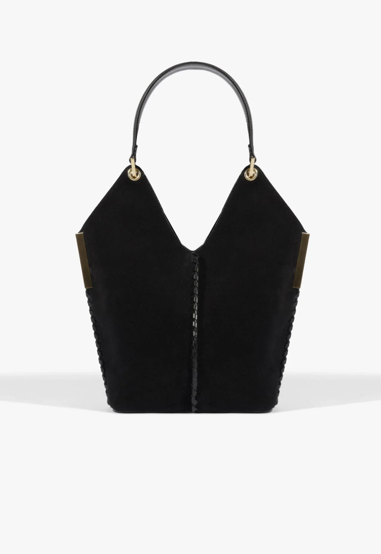 Bolsa Hobo Josie Camurça Preta