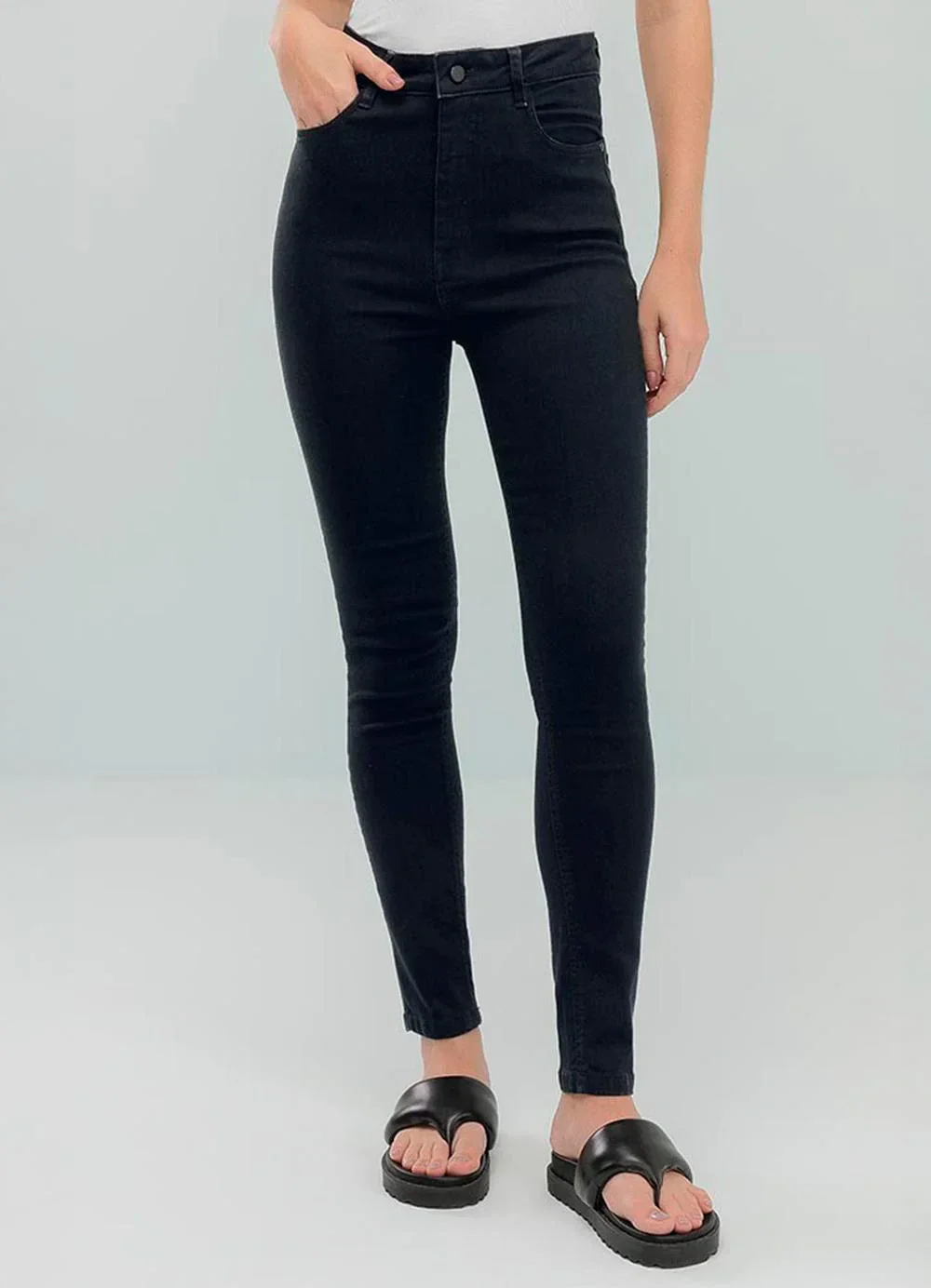 Angel - Calça Skinny Básica Preto