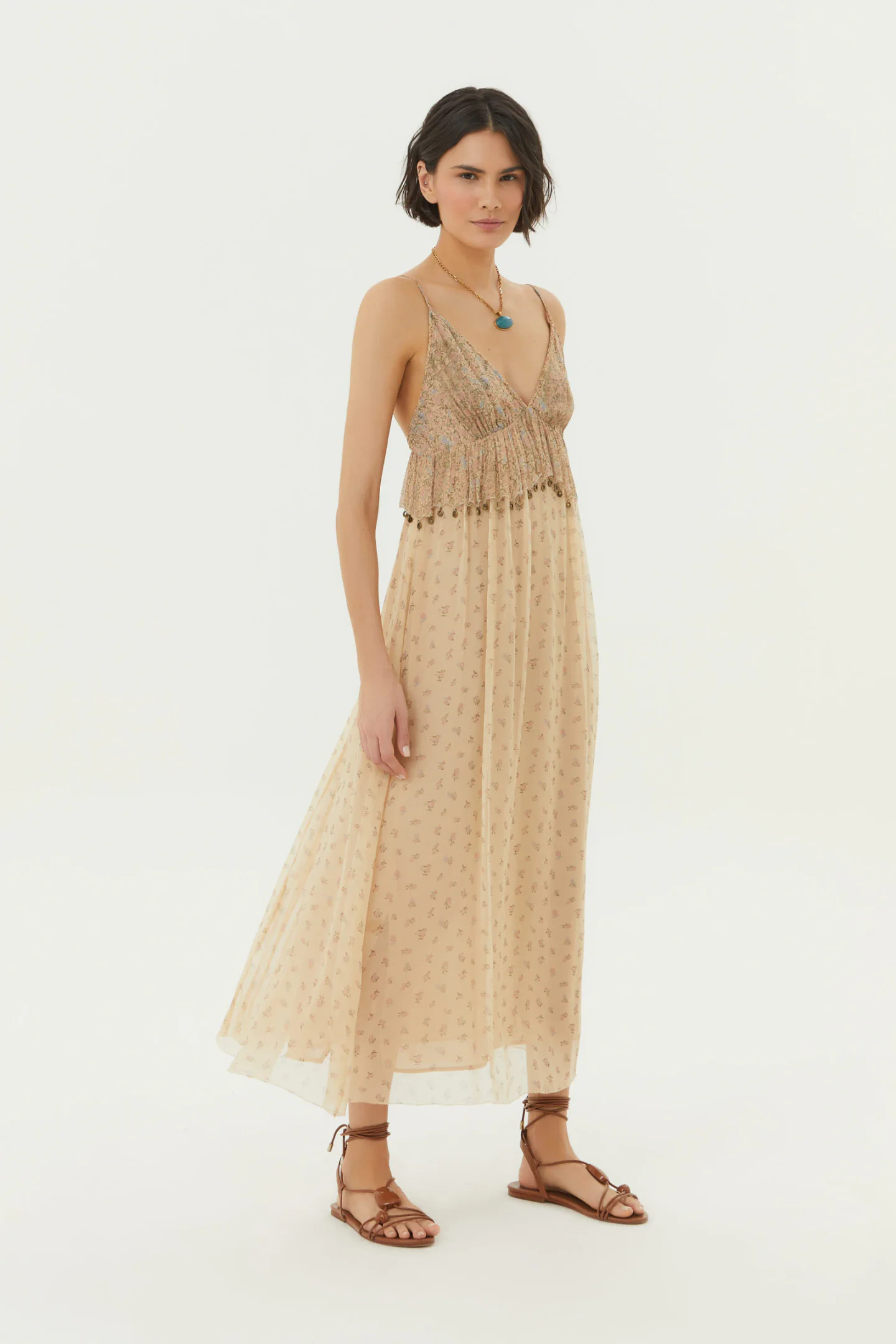 Vestido Midi Ggt Estampa Nina