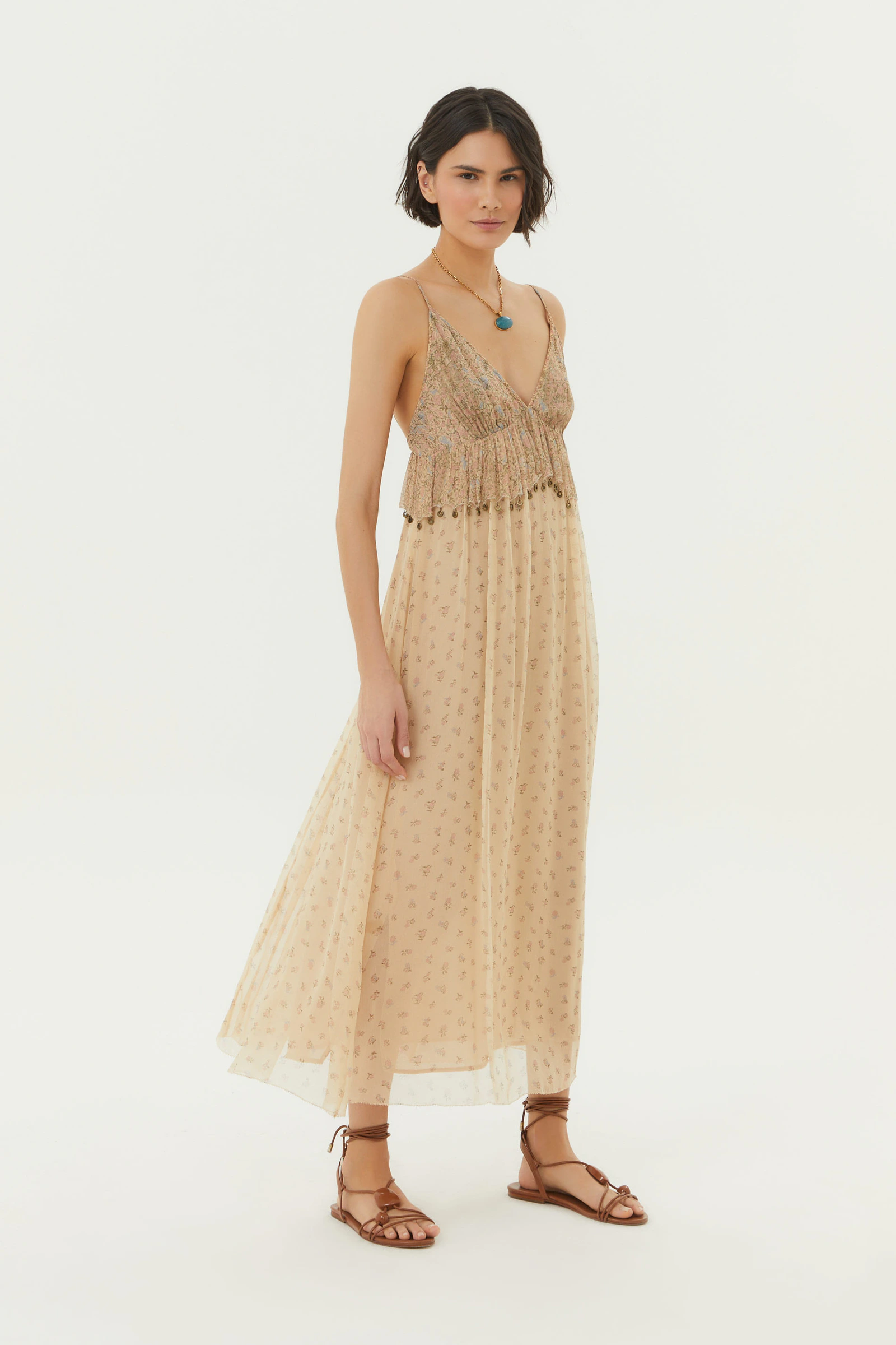 Vestido Midi Ggt Estampa Nina