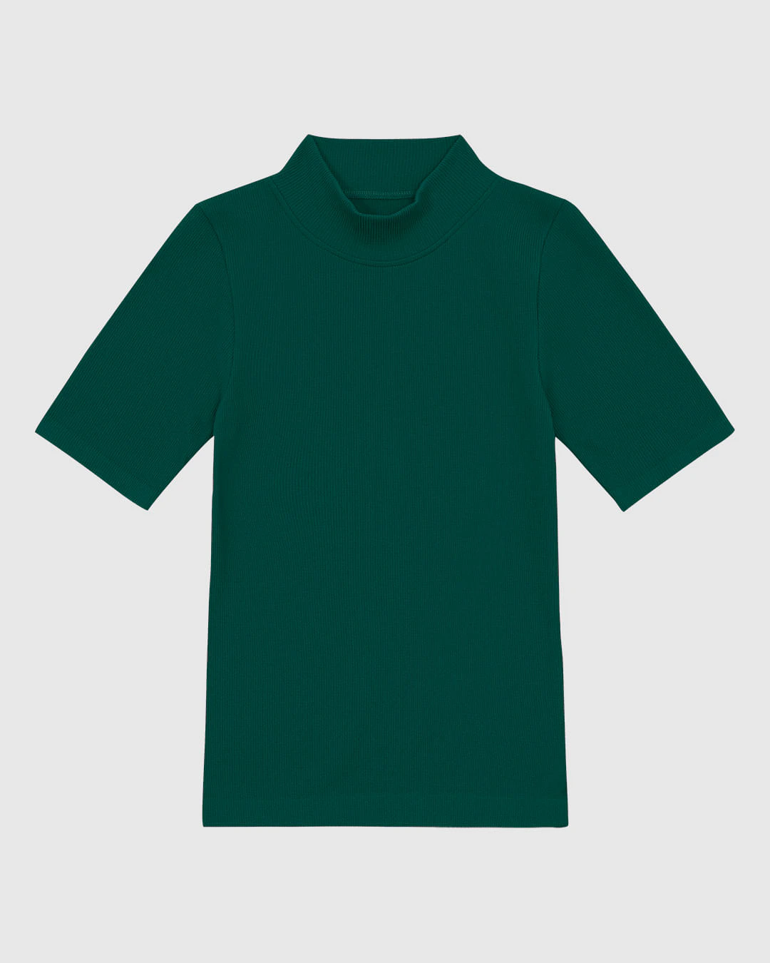 Blusa Básica Feminina Gola Alta Em Seamless Poliamida - ENFIM