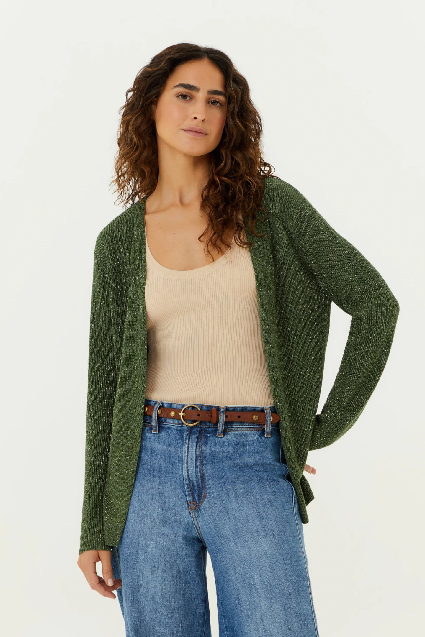 Cardigan Tricot Detalhe Fendas