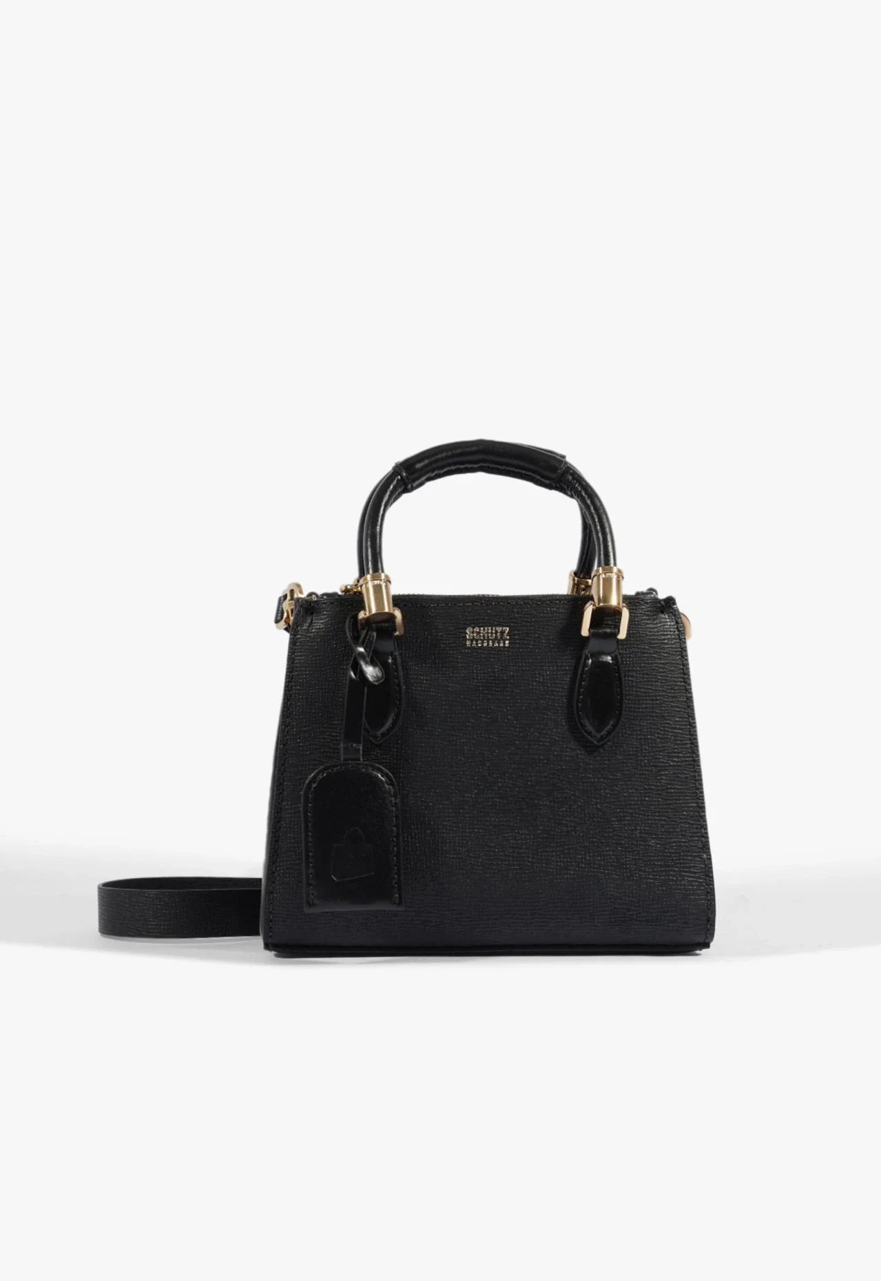 Bolsa Tote Pequena New Lorena Couro Preta
