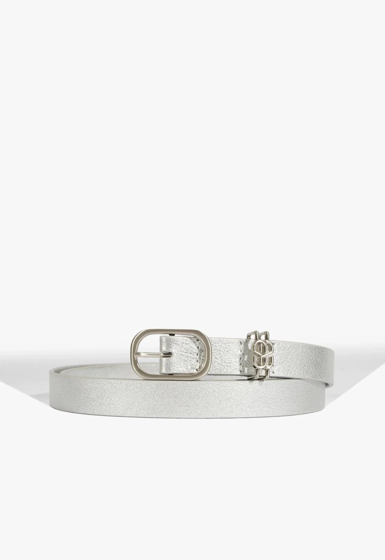 The SS Belt Couro Prata