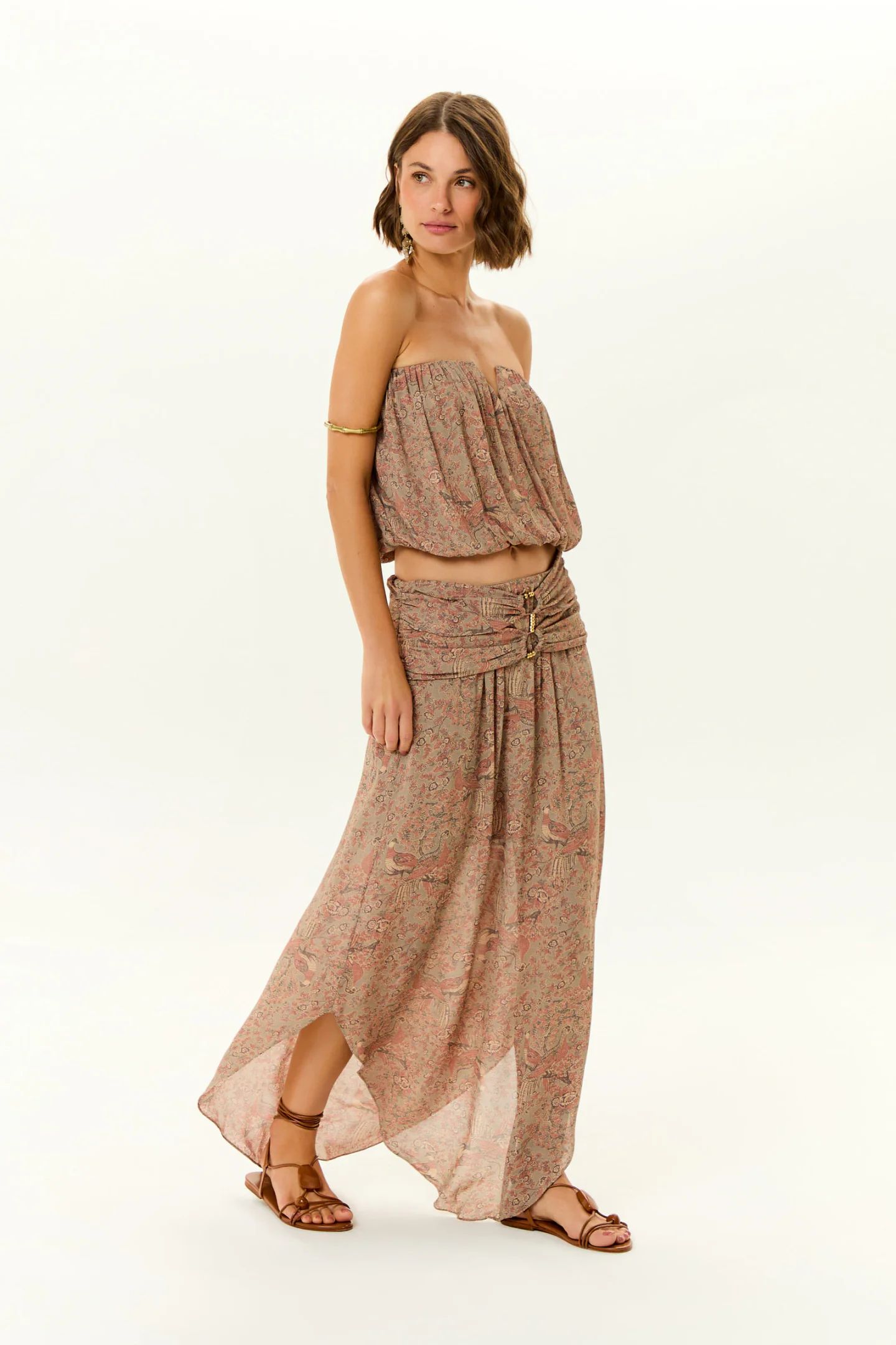 Saia Midi Ggt Estampa Condor