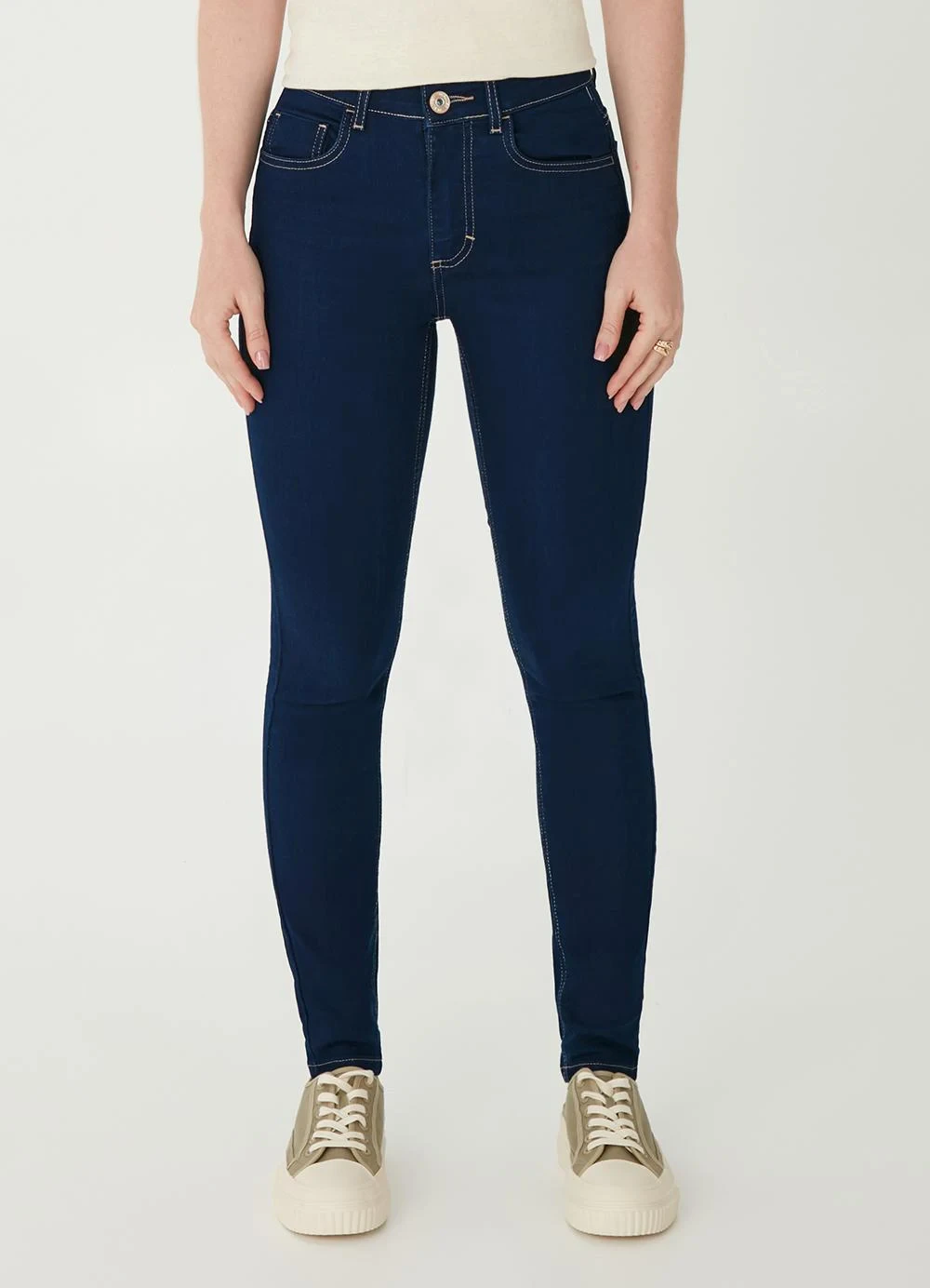 Malwee - Calça Skinny Jeans Feminina Azul Escuro