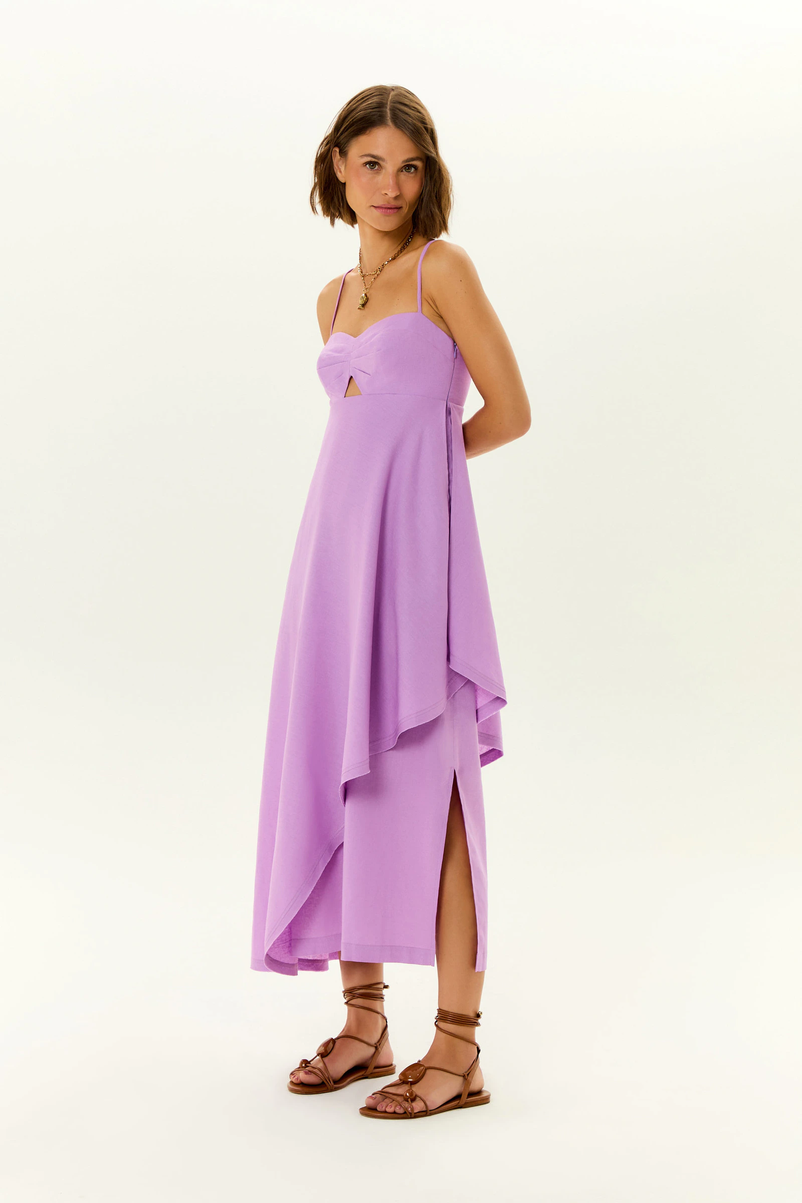 Vestido Midi Saia Gode