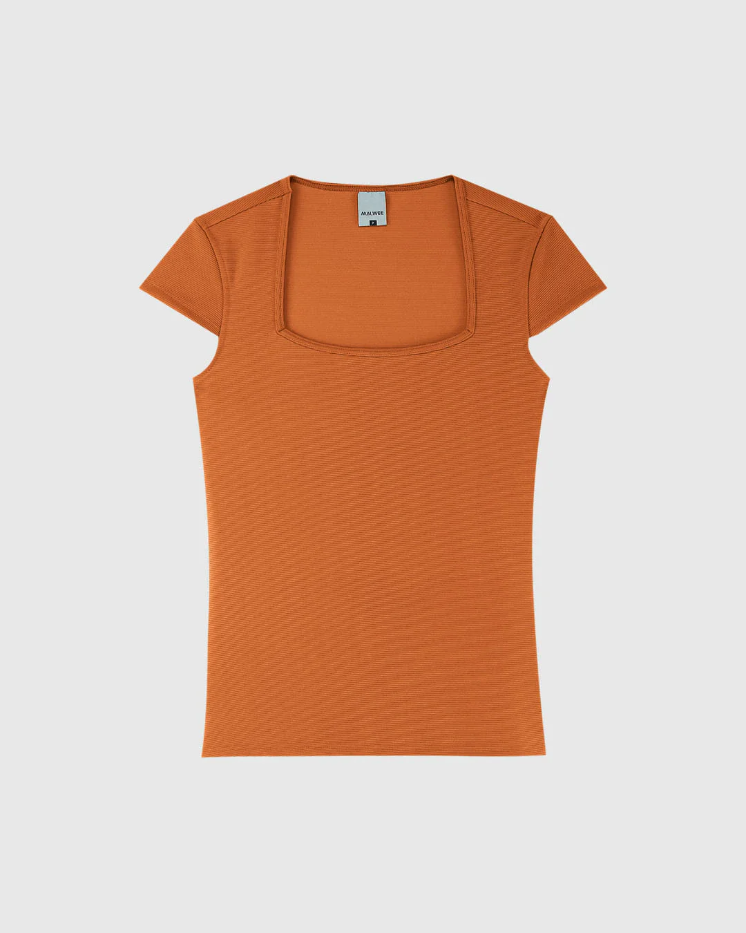 Blusa Básica Feminina Decote Quadrado Malha Canelada