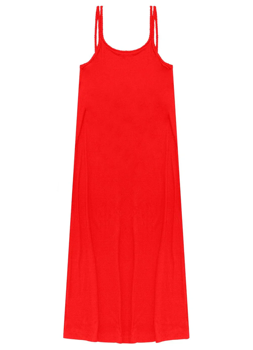 Endless - Vestido Midi de Alça em Laranja
