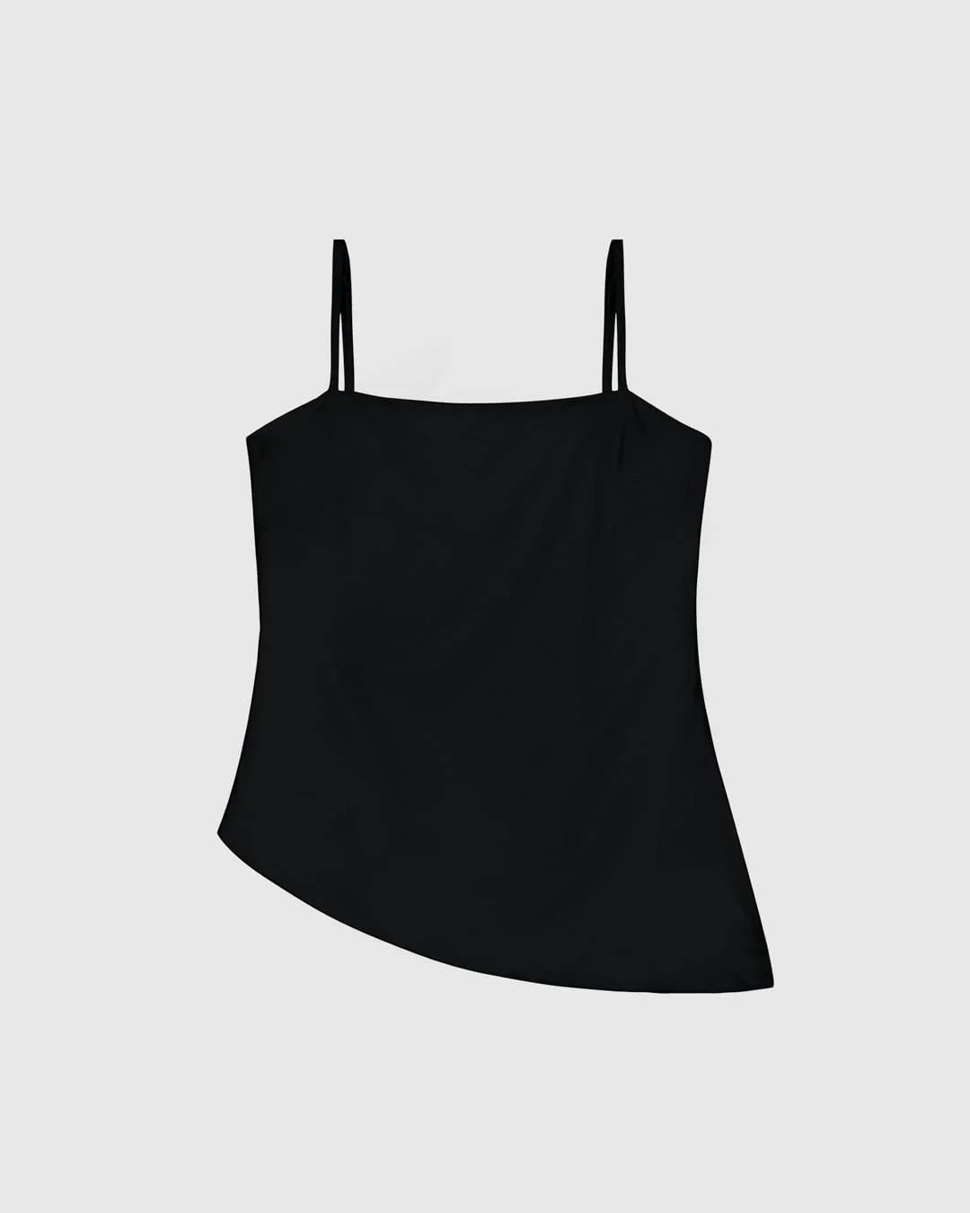 Regata Feminina Decote Reto Barra Assimétrica Em Crepe De Viscose - ENFIM