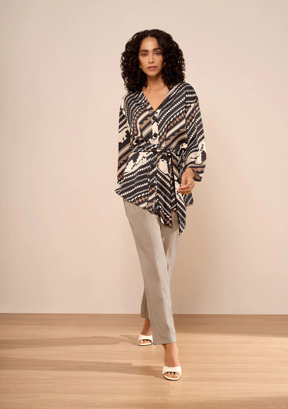 Camisa Manga Longa Agave Preto/branco